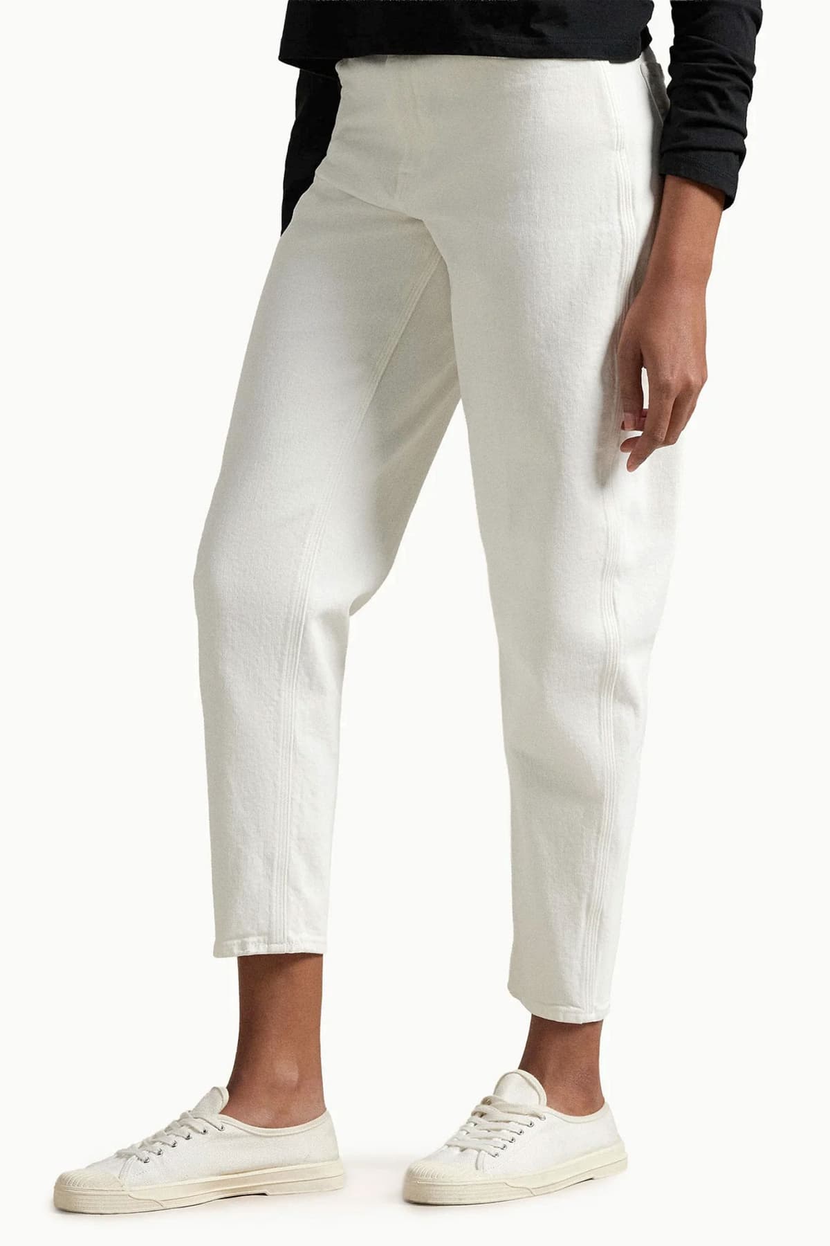 RALPH LAUREN ΠΑΝΤΕΛΟΝΙ JEANS CURVED TAPER CLASSICS ΕΚΡΟΥ