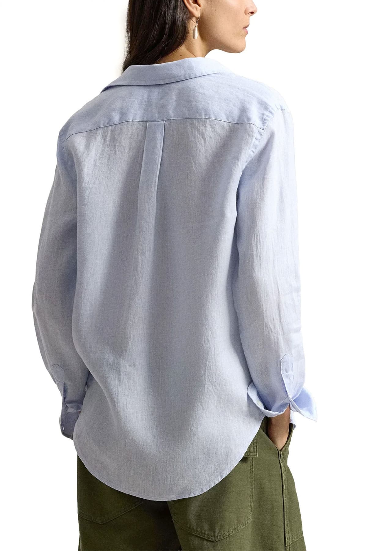 ΠΟΥΚΑΜΙΣΟ POLO RALPH LAUREN LINEN LIGHT BLUE POLO RALPH LAUREN