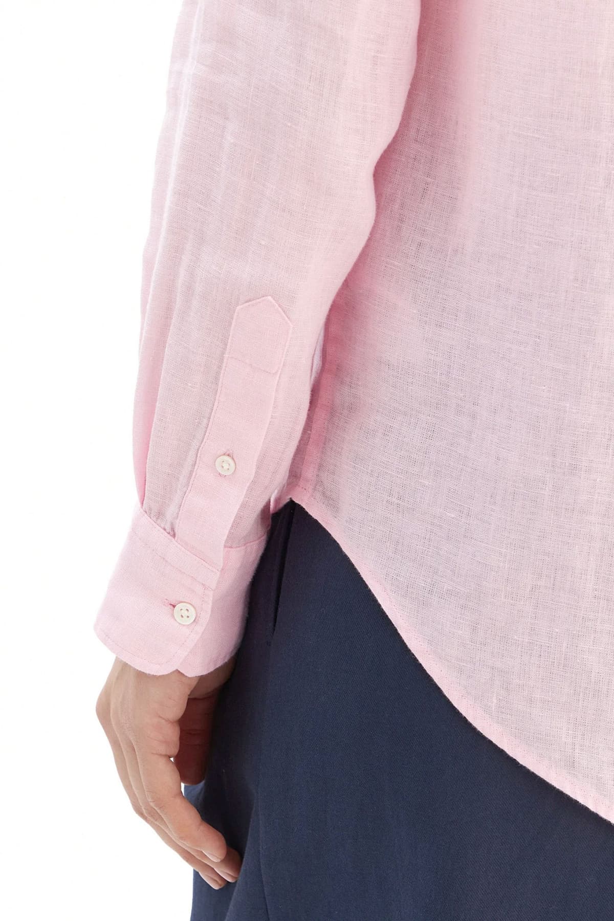 ΠΟΥΚΑΜΙΣΟ POLO RALPH LAUREN LINEN PINK POLO RALPH LAUREN