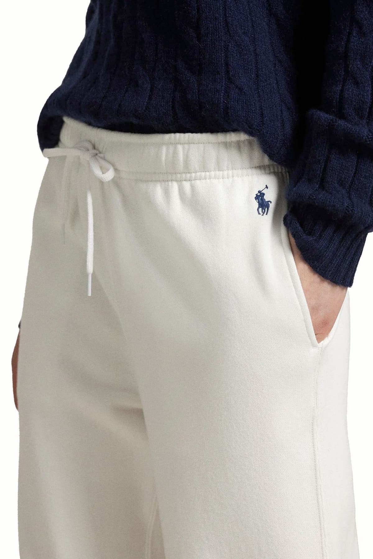 RALPH LAUREN ΠΑΝΤΕΛΟΝΙ ΦΟΡΜΑ CLASSICS WD LG FL PT LOGO ΛΕΥΚΟ