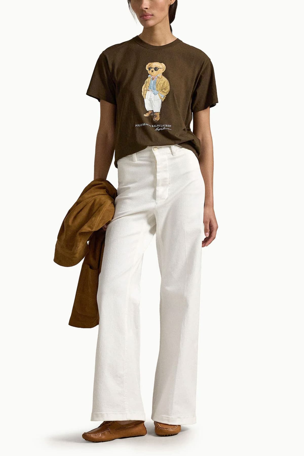 RALPH LAUREN T-SHIRT CLASSICS FRN BR TEE LOGO ΚΑΦΕ