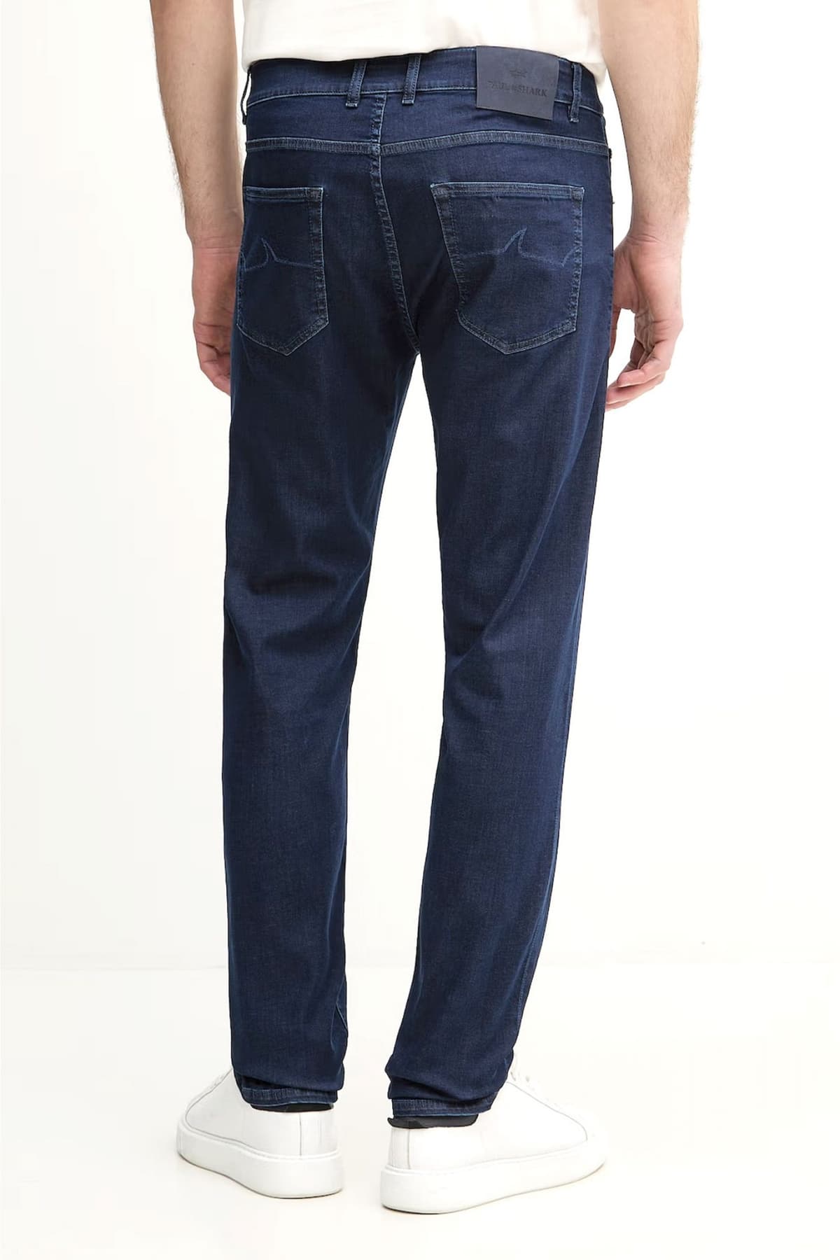 PAUL&SHARK ΠΑΝΤΕΛΟΝΙ JEANS STRETCH GIZA COTTON FINE EGYPTIAN YARN ΜΠΛΕ