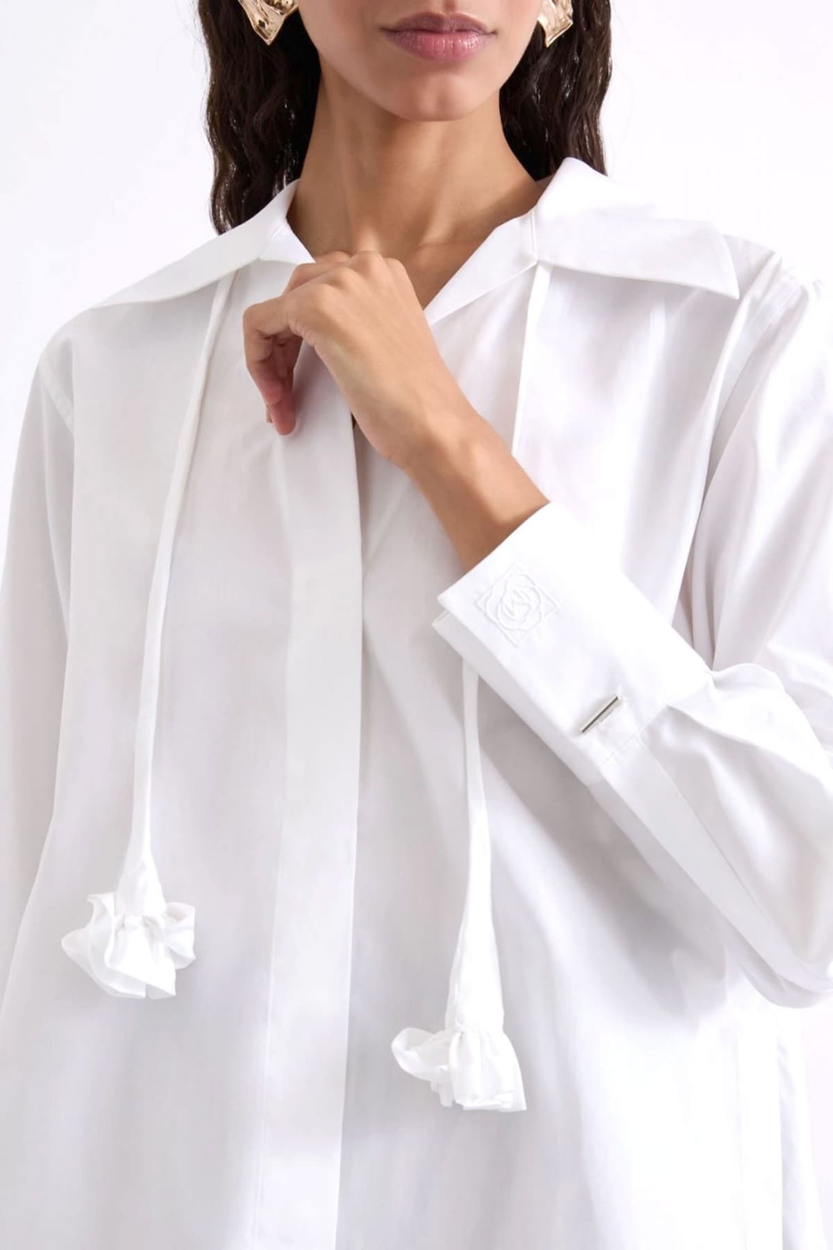 MARELLA SPORT ΠΟΥΚΑΜΙΣΟ MLSTABARIN ΚΡΥΦΑ ΚΟΥΜΠΙΑ ΛΕΥΚΟ