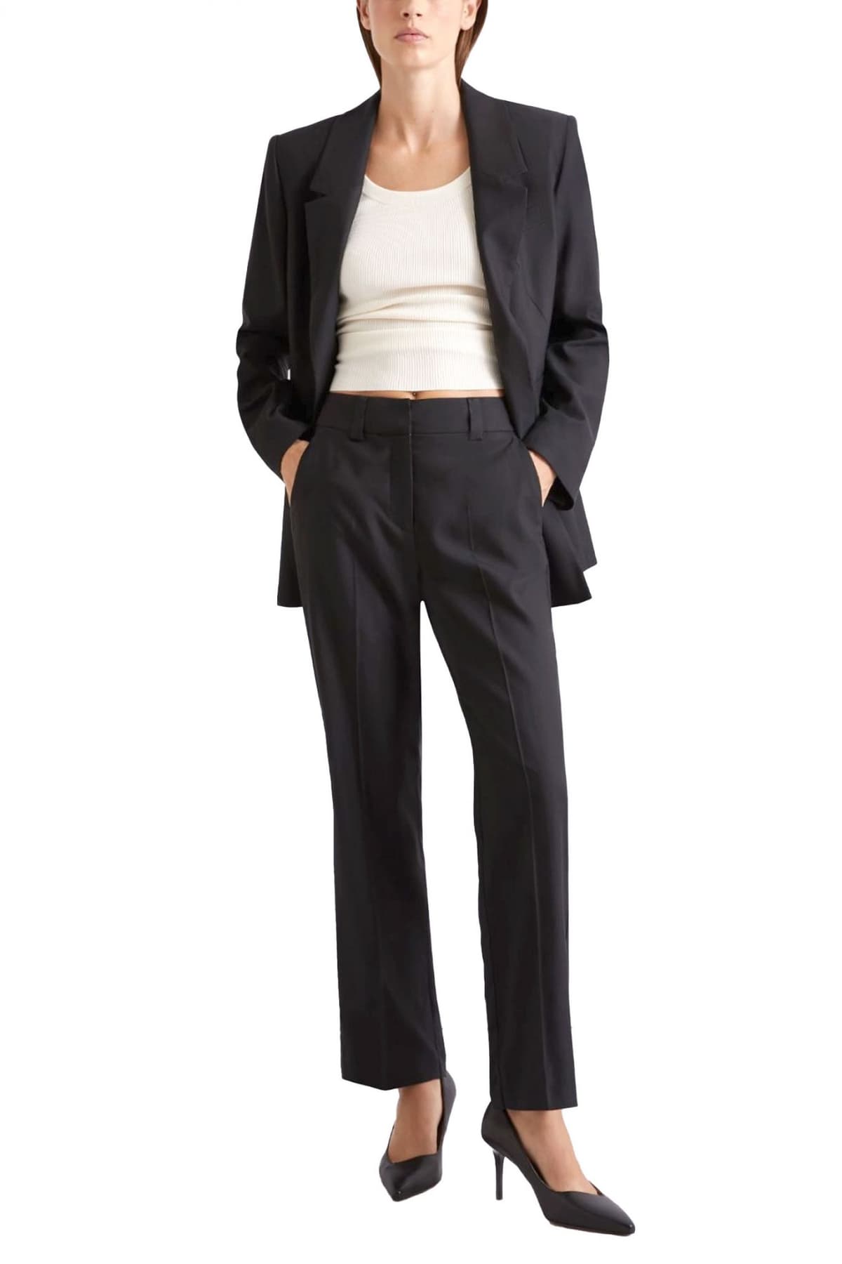 MARELLA ΠΑΝΤΕΛΟΝΙ CHINO MLLFRECCIA ΤΣΕΠΕΣ ΜΑΥΡΟ