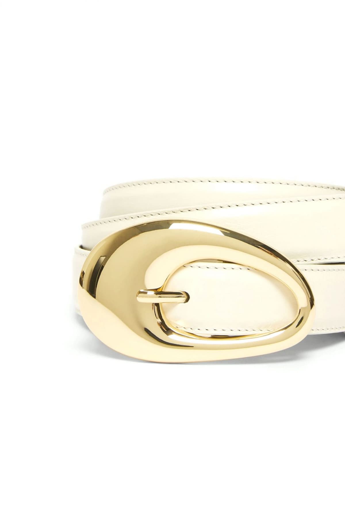 MARELLA ACCESSORI ΖΩΝΗ ΔΕΡΜΑ MLACANDITI ΕΚΡΟΥ