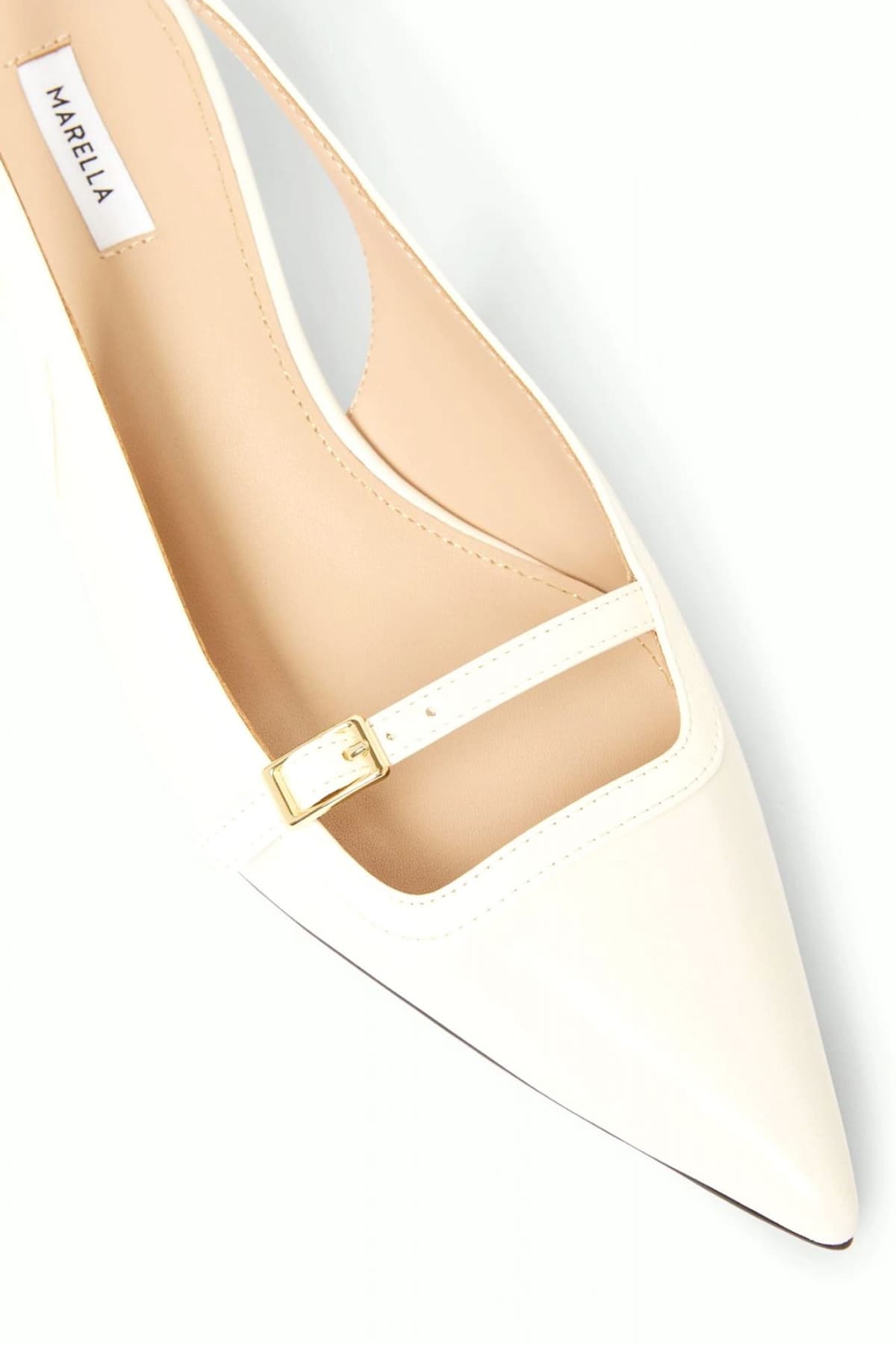 MARELLA ACCESSORI ΠΑΠΟΥΤΣΙΑ ΓΟΒΕΣ ΔΕΡΜΑ MLACAMPO ΕΚΡΟΥ