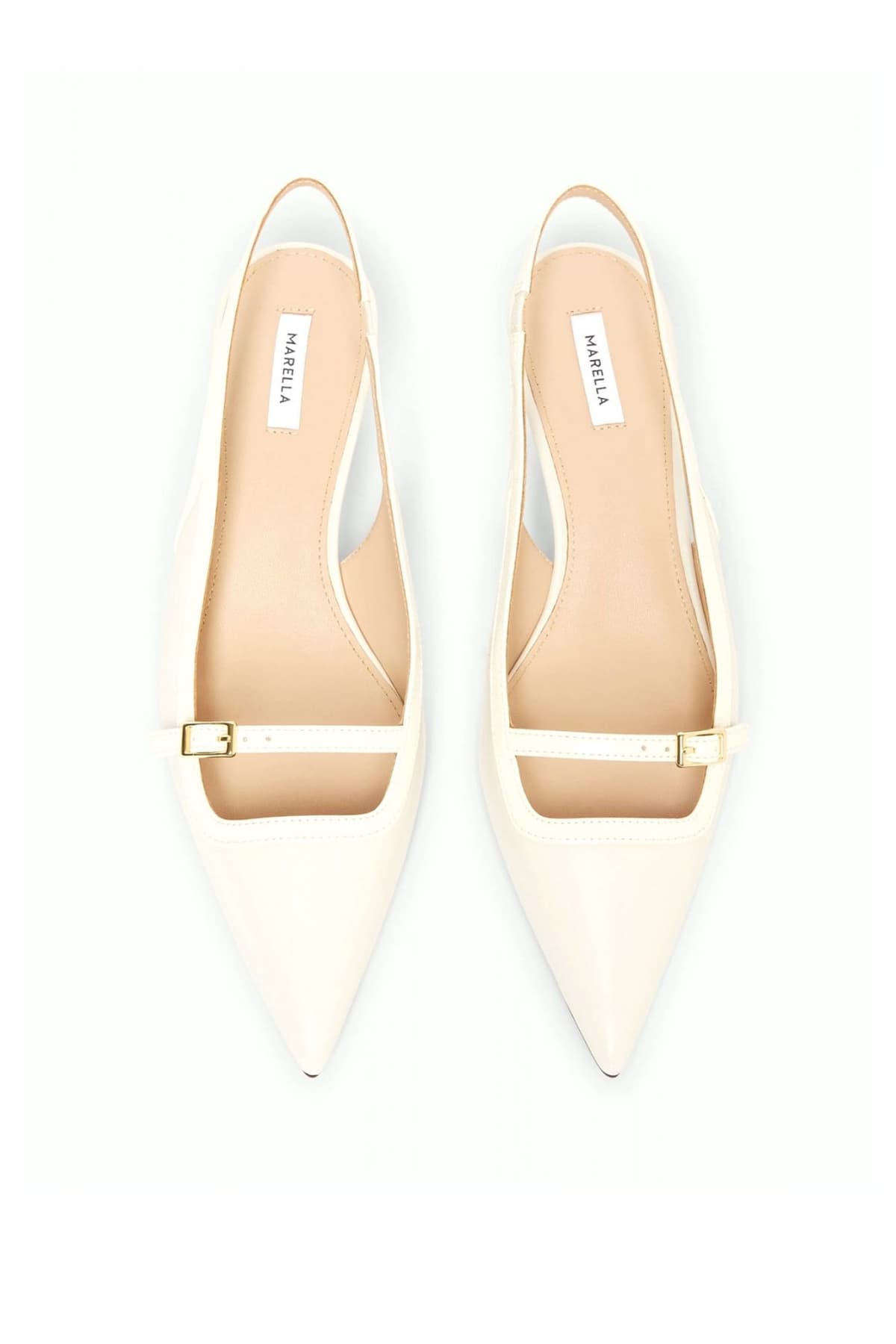 MARELLA ACCESSORI ΠΑΠΟΥΤΣΙΑ ΓΟΒΕΣ ΔΕΡΜΑ MLACAMPO ΕΚΡΟΥ