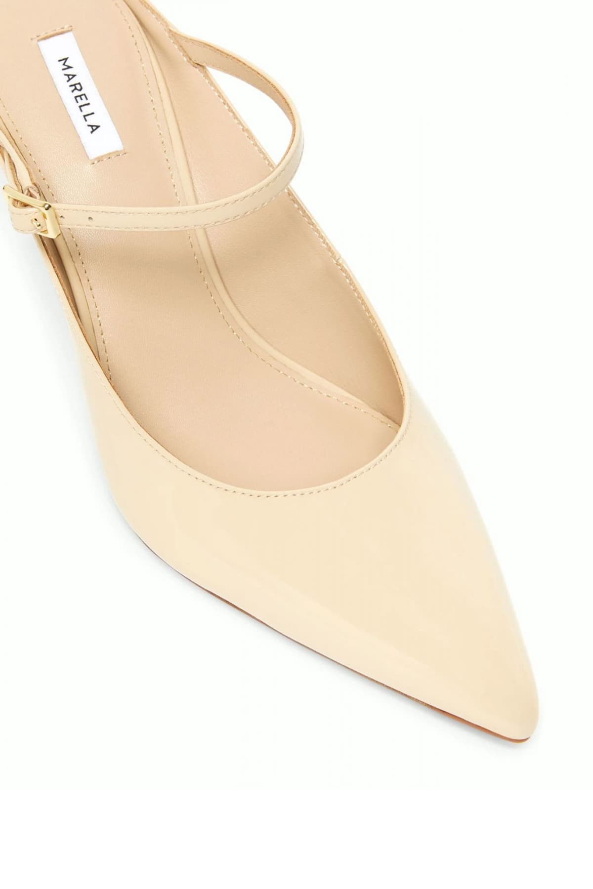 MARELLA ACCESSORI ΠΑΠΟΥΤΣΙΑ ΓΟΒΕΣ ΔΕΡΜΑ MLAFORTE ΜΠΕΖ