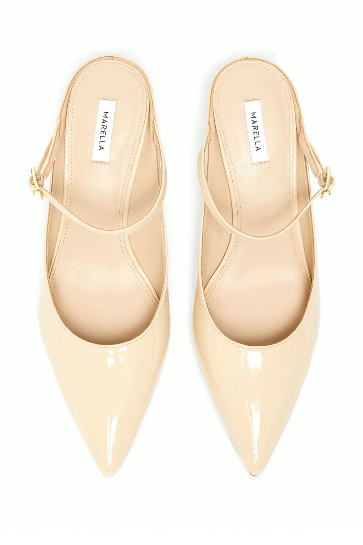 MARELLA ACCESSORI ΠΑΠΟΥΤΣΙΑ ΓΟΒΕΣ ΔΕΡΜΑ MLAFORTE ΜΠΕΖ