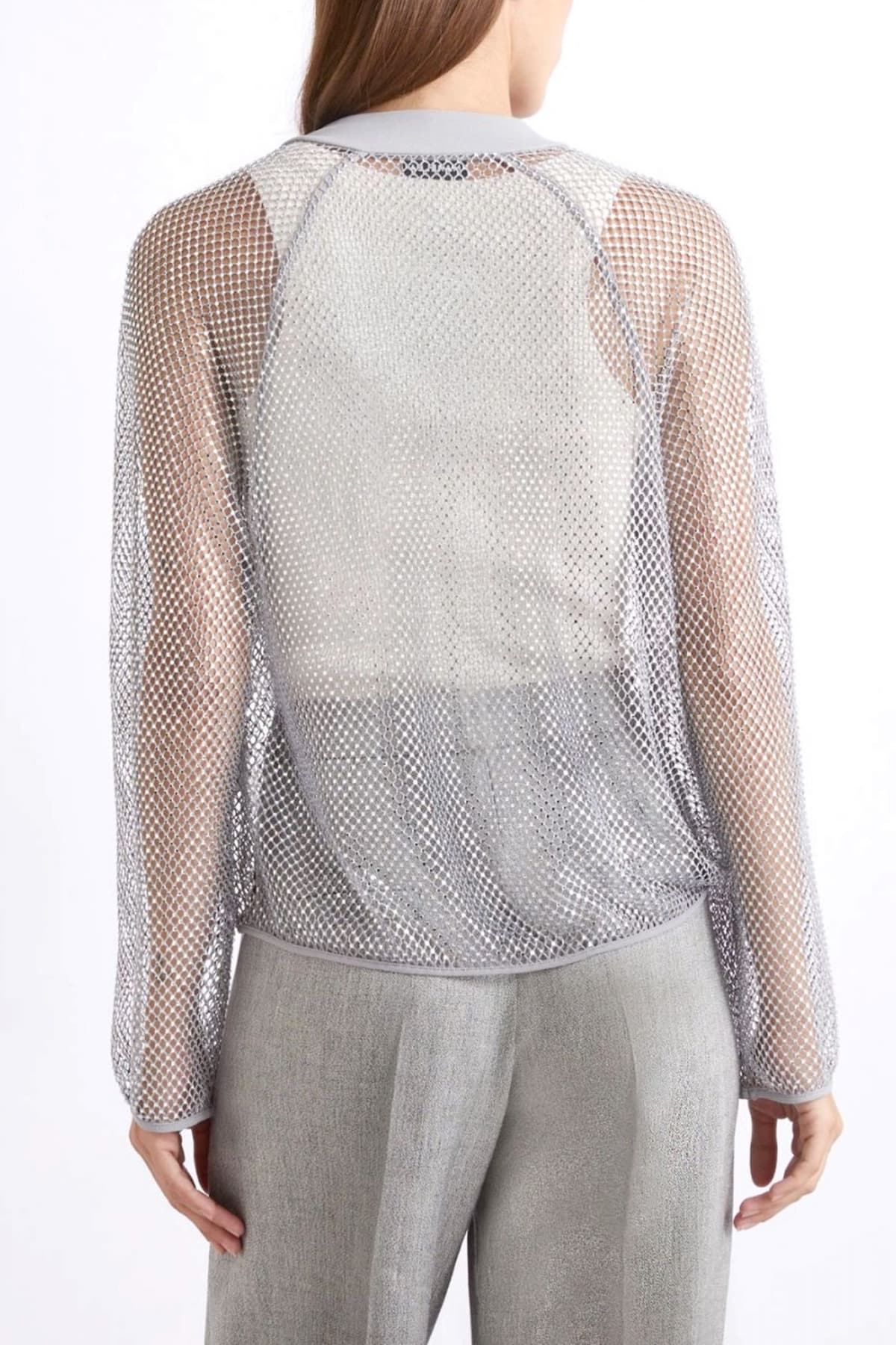 MARELLA ΖΑΚΕΤΑ MLLFLIRT ΔΙΑΤΡΗΤΟ ΣΤΡΑΣ ΓΚΡΙ-ΑΣΗΜΙ