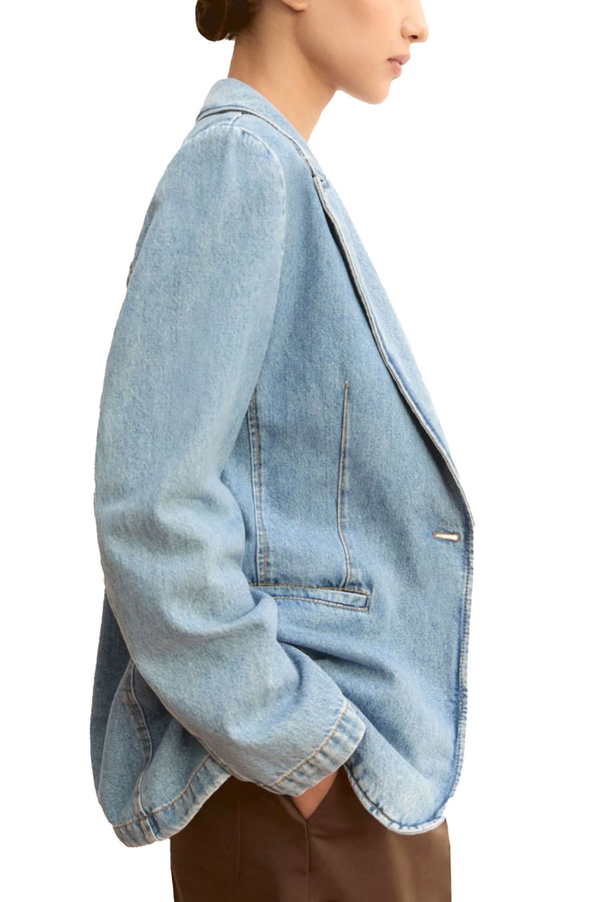 MARELLA EMME ΣΑΚΑΚΙ DENIM EMMTECA ΜΠΛΕ