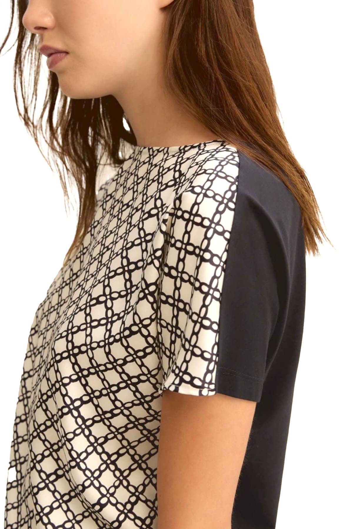 MARELLA EMME T-SHIRT EMMSANSA FLORAL ΕΚΡΟΥ-ΜΠΛΕ