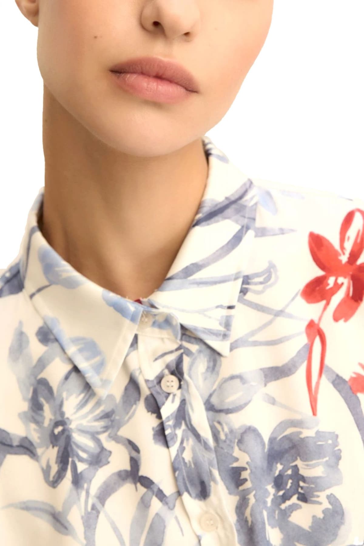 MARELLA EMME ΠΟΥΚΑΜΙΣΟ EMMANGEL FLORAL ΕΚΡΟΥ