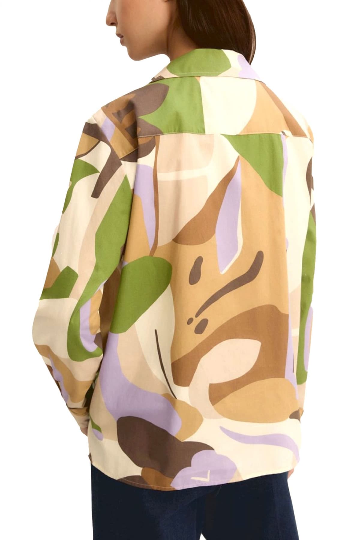 MARELLA EMME ΜΠΛΟΥΖΑ EMMPONTILE ΕΜΠΡΙΜΕ V-NECK ΠΟΛΥΧΡΩΜΟ