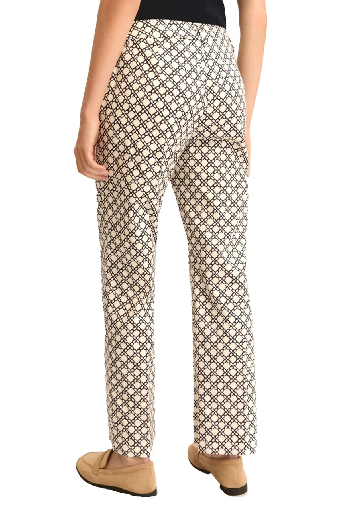 MARELLA EMME ΠΑΝΤΕΛΟΝΙ CHINO EMMCLASSI ΕΜΠΡΙΜΕ ΤΣΕΠΕΣ ΛΕΥΚΟ-ΜΠΛΕ