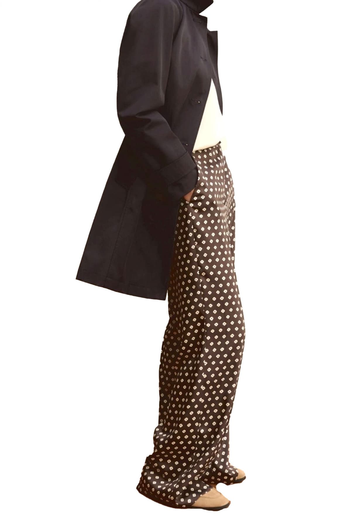 MARELLA EMME ΠΑΝΤΕΛΟΝΑ EMMBAOBAB ΕΜΠΡΙΜΕ ΤΣΕΠΕΣ ΚΑΦΕ-ΕΚΡΟΥ