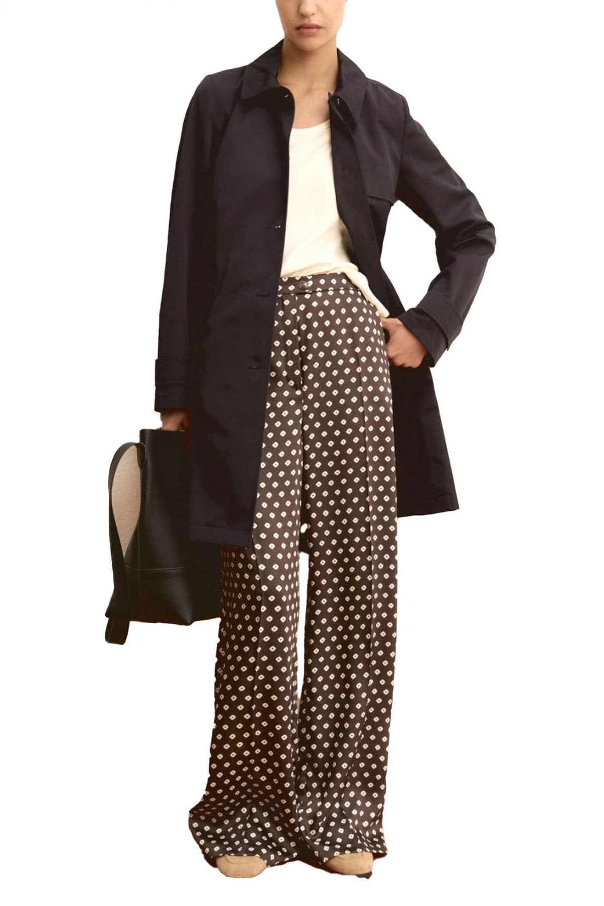 MARELLA EMME ΠΑΝΤΕΛΟΝΑ EMMBAOBAB ΕΜΠΡΙΜΕ ΤΣΕΠΕΣ ΚΑΦΕ-ΕΚΡΟΥ