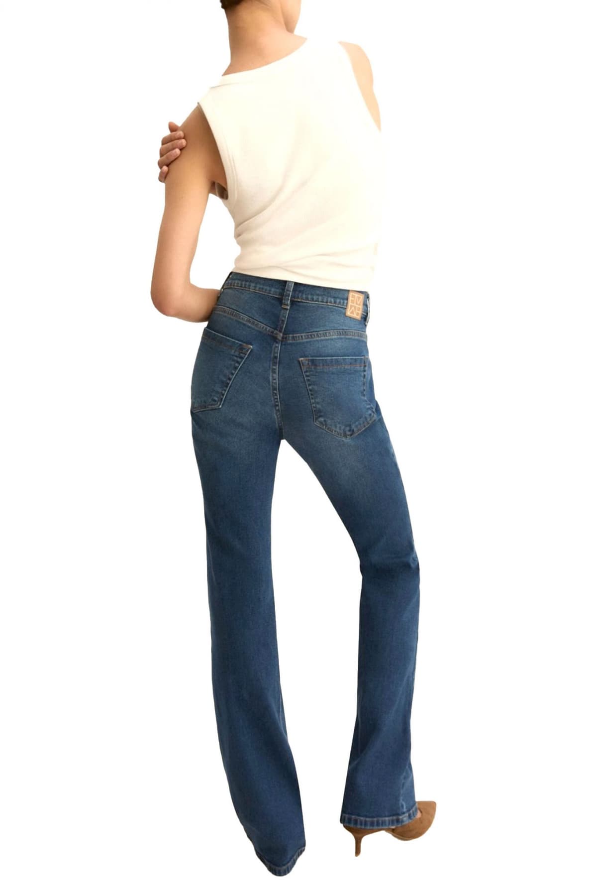 MARELLA EMME ΠΑΝΤΕΛΟΝΙ JEANS EMMBOOTCUT ΣΚΟΥΡΟ ΜΠΛΕ