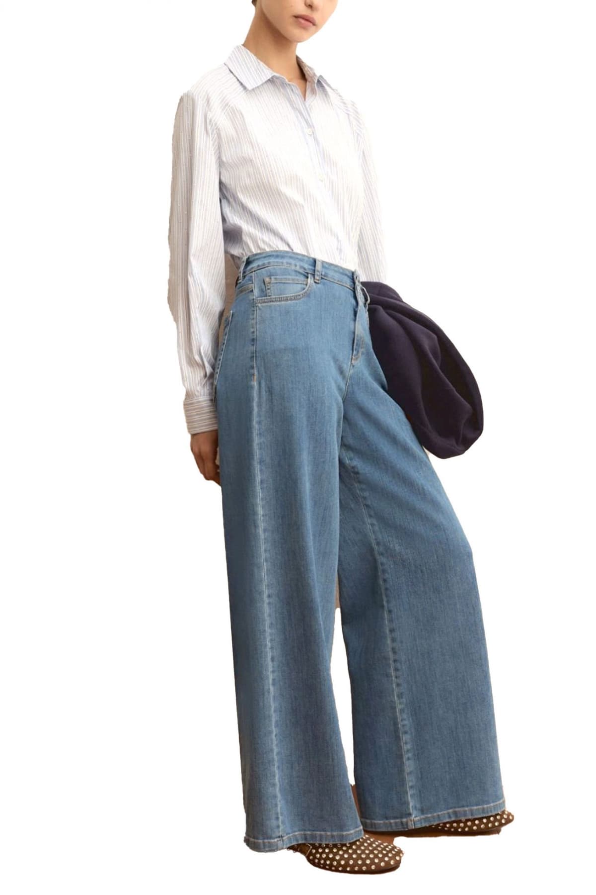 MARELLA EMME ΠΑΝΤΕΛΟΝΙ JEANS EMMDISCO ΜΠΛΕ