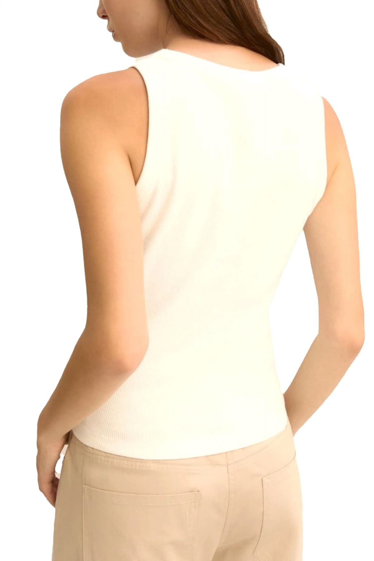 MARELLA EMME TANK TOP EMMSESAMO LOGO ΣΤΡΑΣ ΕΚΡΟΥ