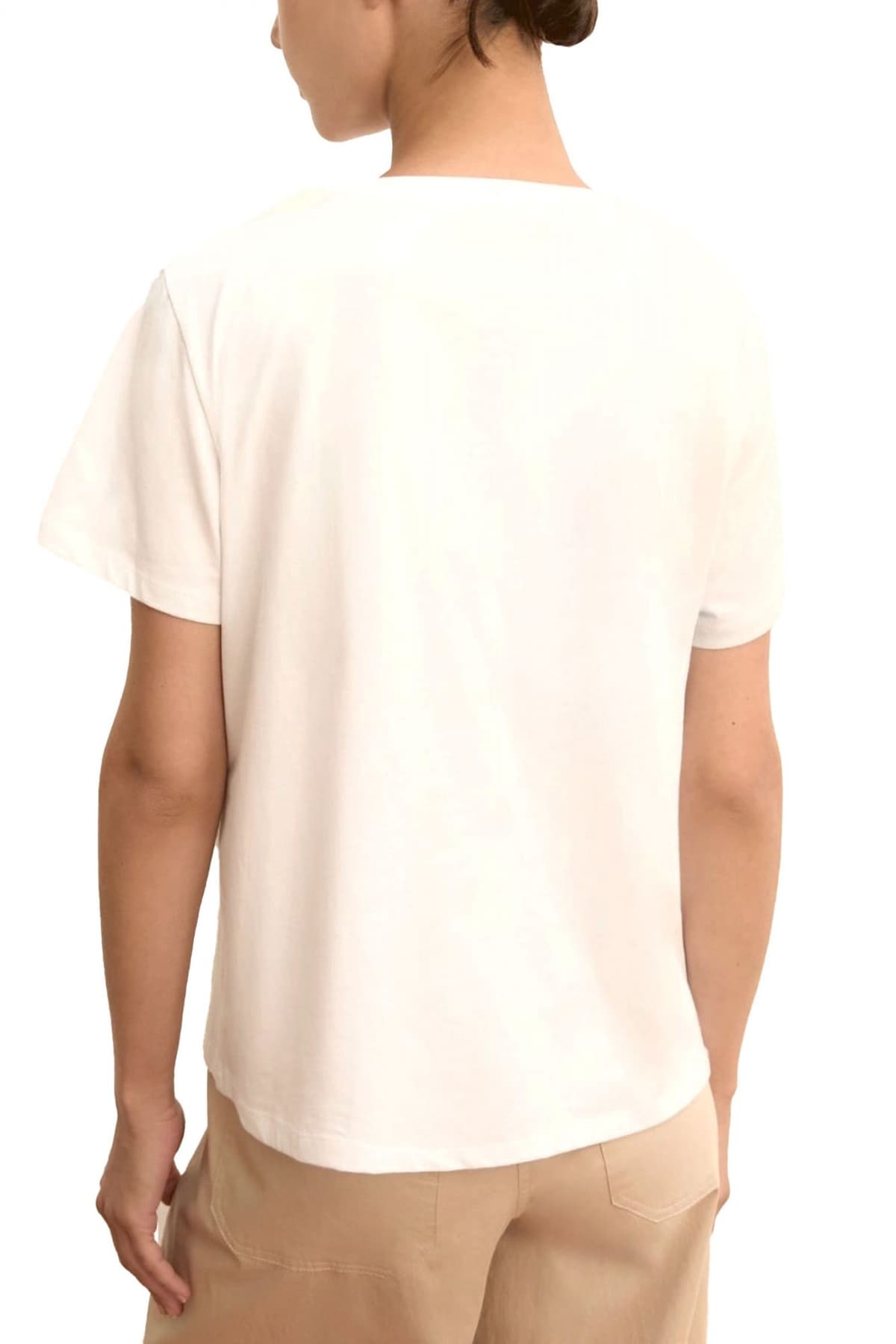 MARELLA EMME T-SHIRT EMMTEMA ΠΑΓΙΕΤΑ ΣΤΡΑΣ ΛΕΥΚΟ