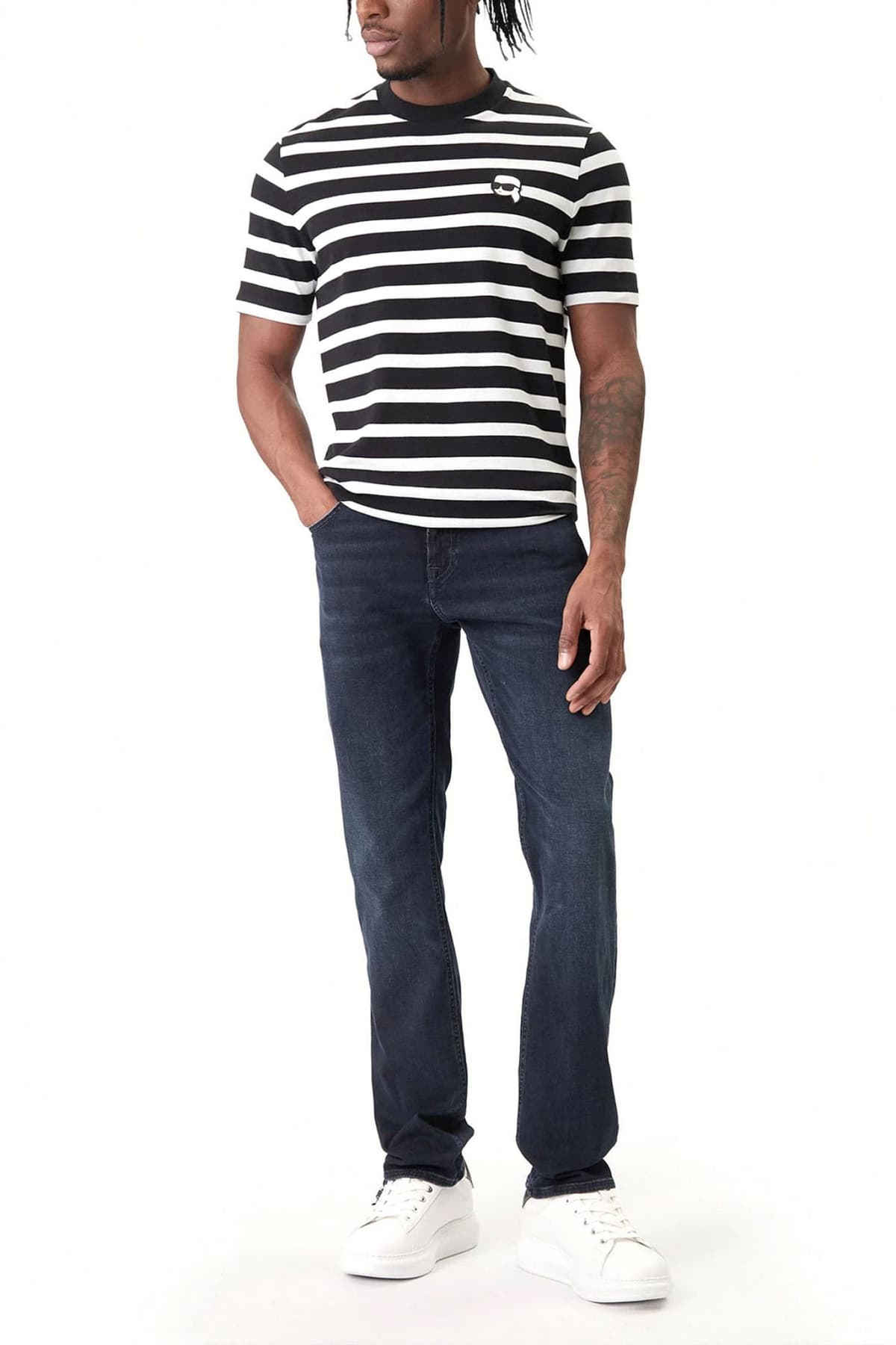 KARL LAGERFELD ΠΑΝΤΕΛΟΝΙ JEANS REGULAR FIT LUXE SOFT TOUCH ΜΠΛΕ