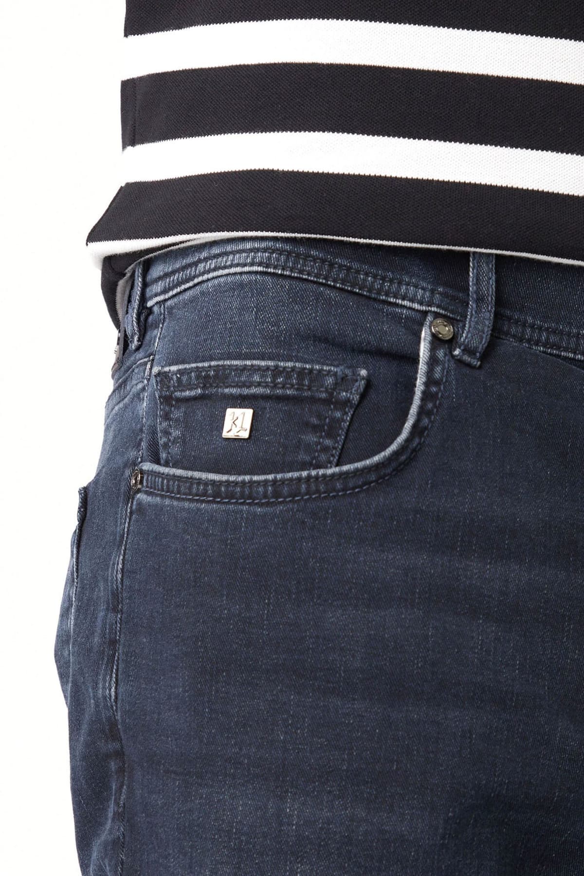 KARL LAGERFELD ΠΑΝΤΕΛΟΝΙ JEANS REGULAR FIT LUXE SOFT TOUCH ΜΠΛΕ