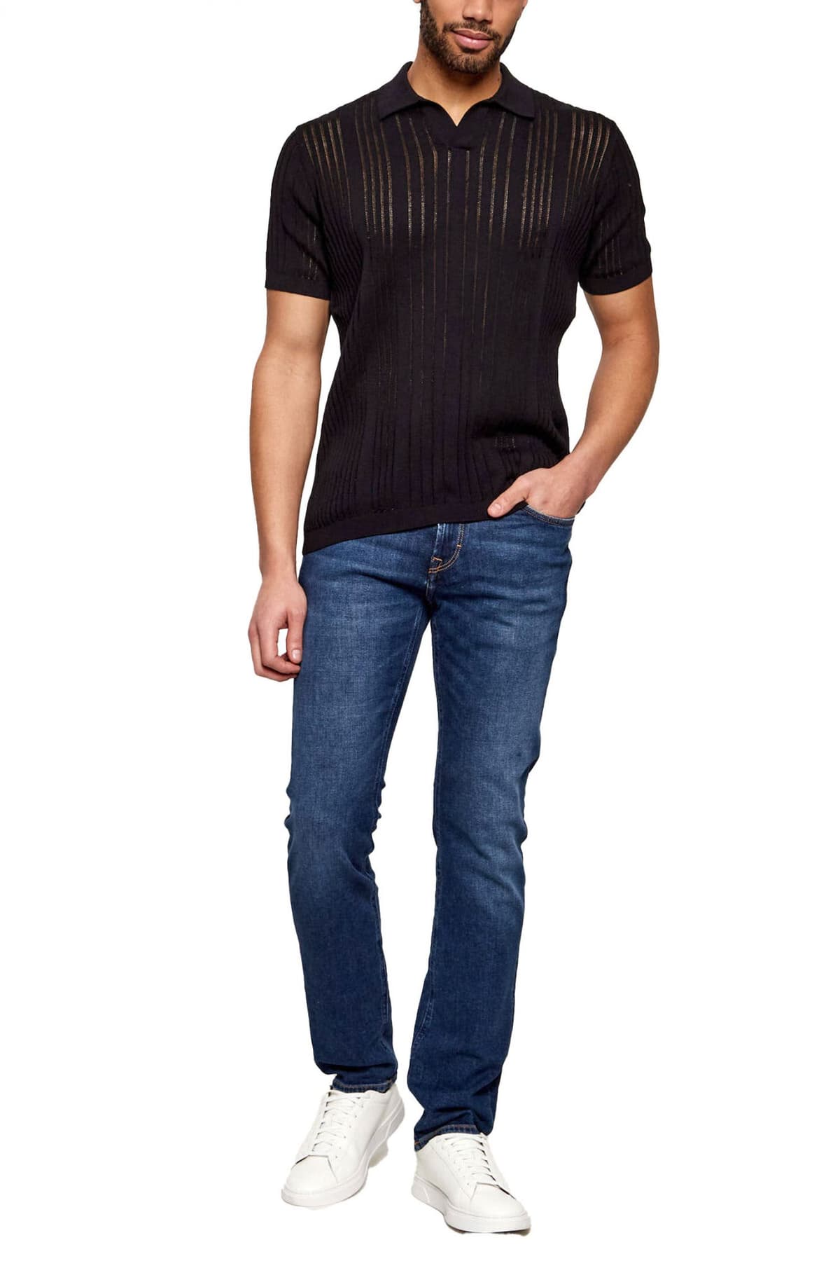 KARL LAGERFELD ΠΑΝΤΕΛΟΝΙ JEANS REGULAR FIT LUXE AUTHENTIC DENIM ΜΠΛΕ