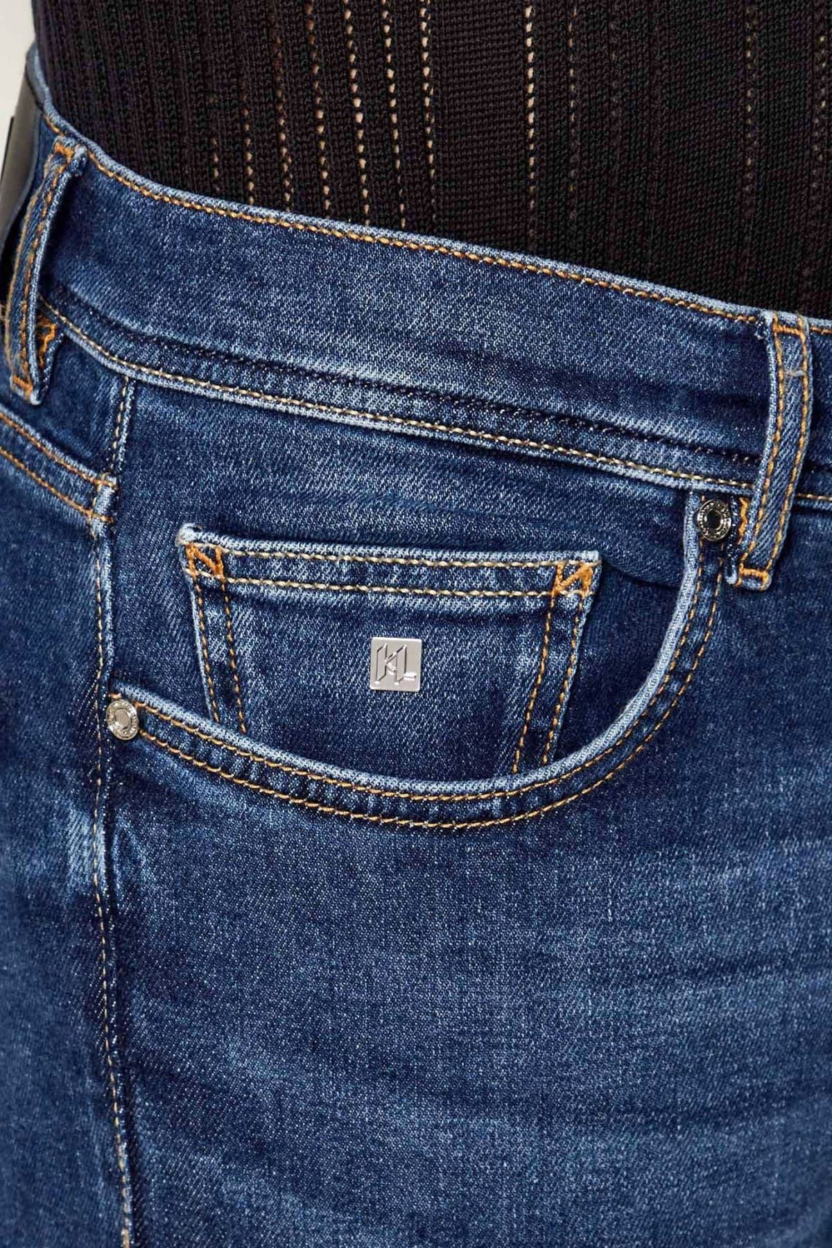 KARL LAGERFELD ΠΑΝΤΕΛΟΝΙ JEANS REGULAR FIT LUXE AUTHENTIC DENIM ΜΠΛΕ