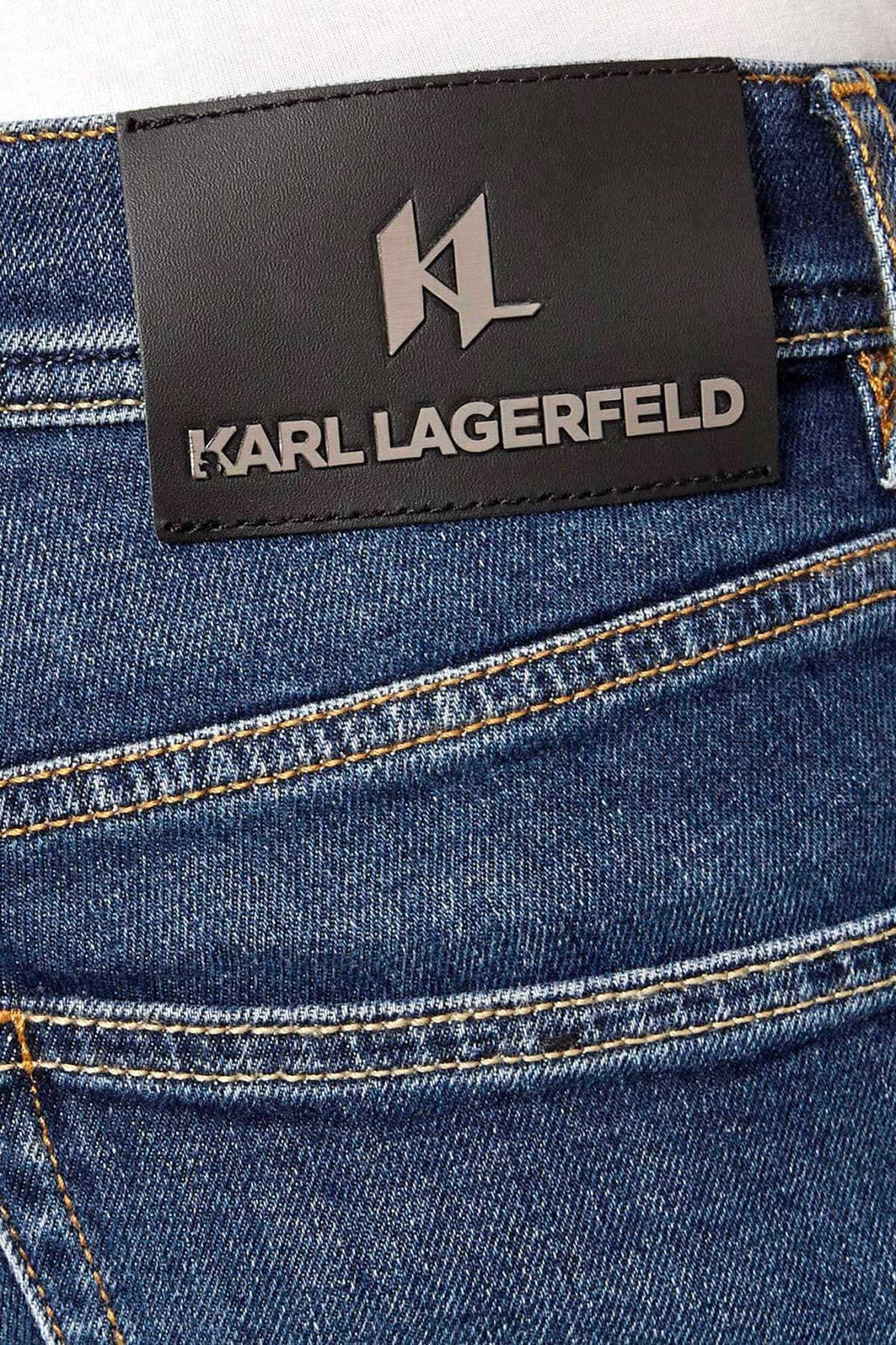 KARL LAGERFELD ΠΑΝΤΕΛΟΝΙ JEANS REGULAR FIT LUXE AUTHENTIC DENIM ΜΠΛΕ