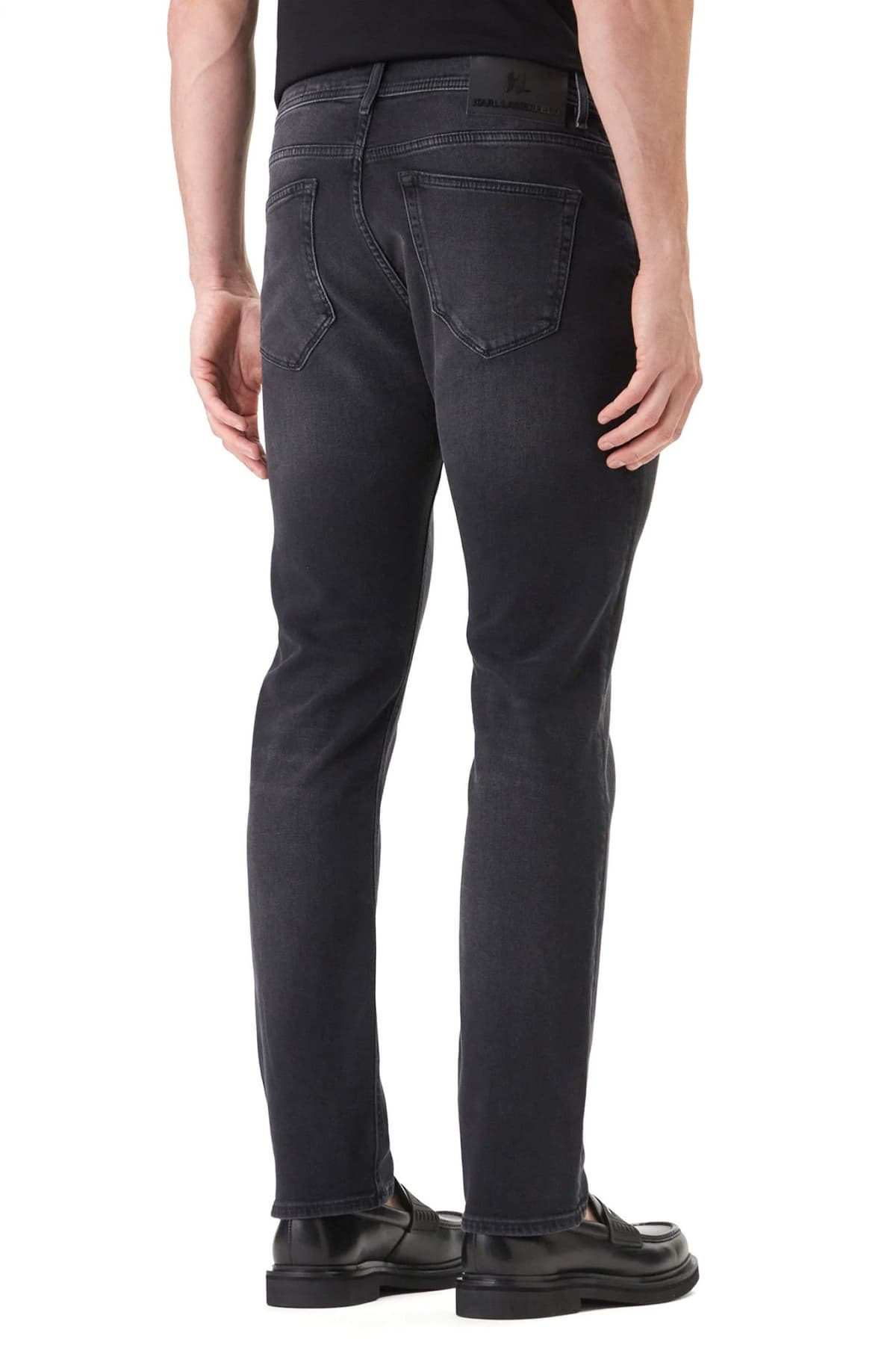 KARL LAGERFELD ΠΑΝΤΕΛΟΝΙ JEANS REGULAR FIT LUXE AUTHENTIC DENIM ΜΑΥΡΟ