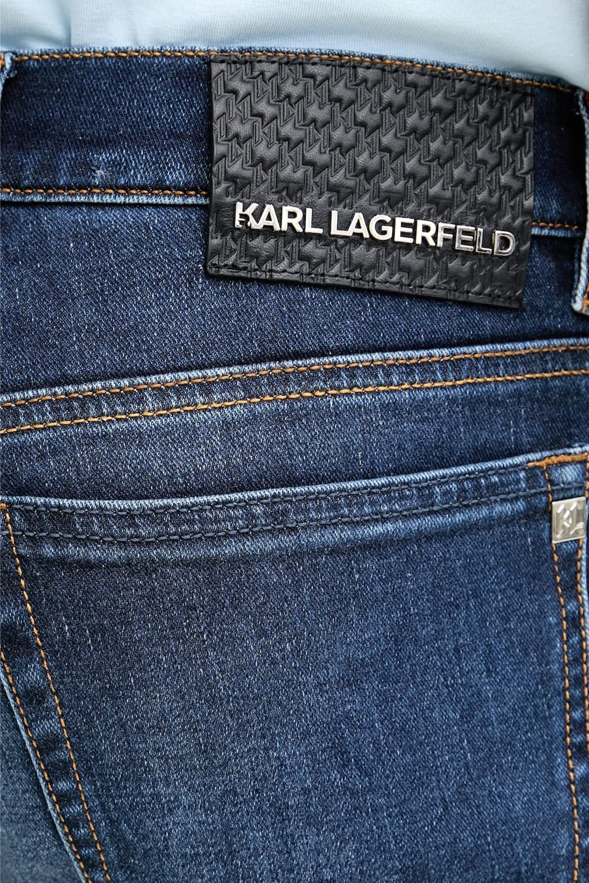 KARL LAGERFELD ΠΑΝΤΕΛΟΝΙ JEANS TAPERED FIT LUXE SOFT TOUCH ΜΠΛΕ