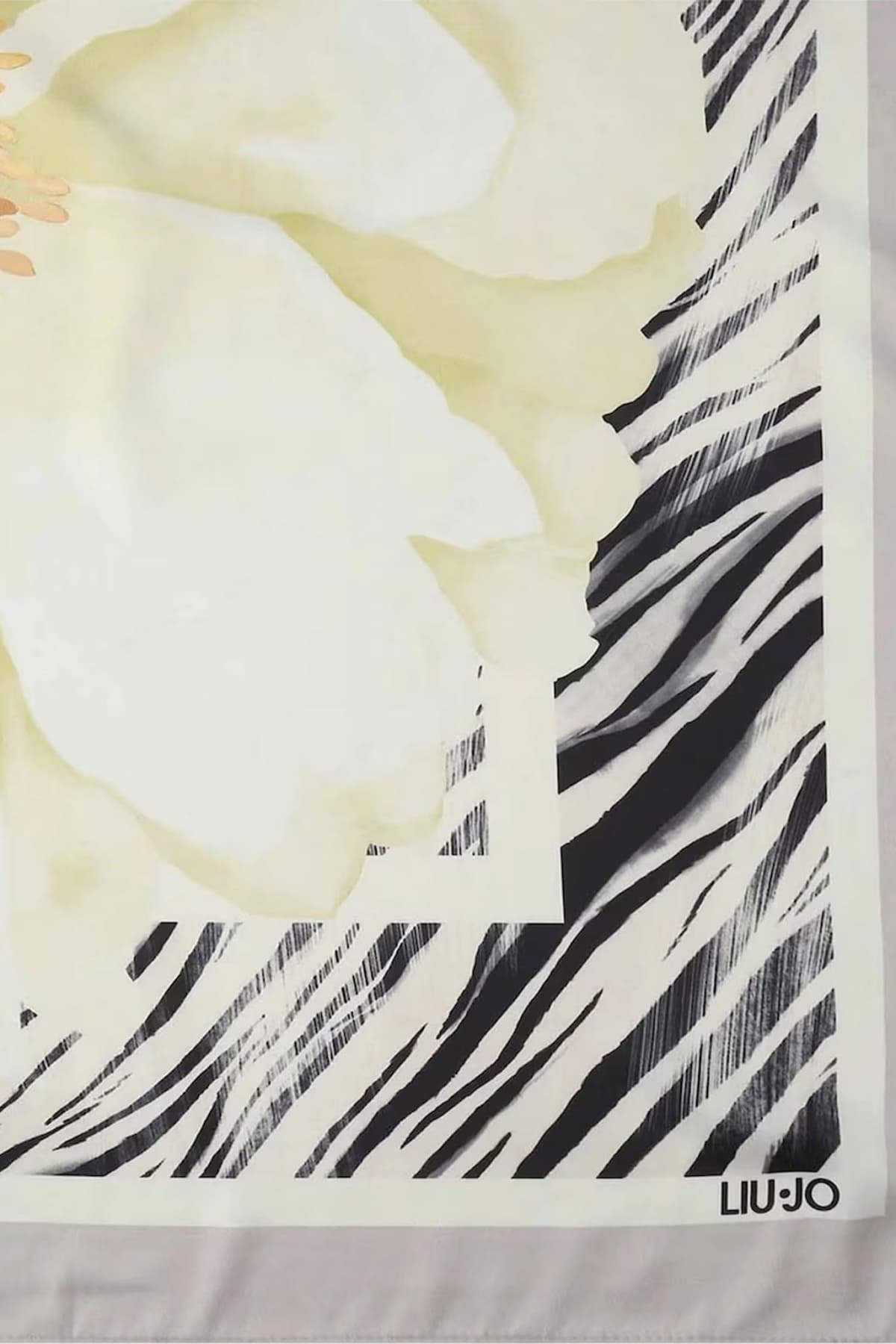 LIU-JO BETTER FLOWERS ΦΟΥΛΑΡΙ ΛΟΥΛΟΥΔΙ ΓΚΡΙ-ΚΙΤΡΙΝΟ