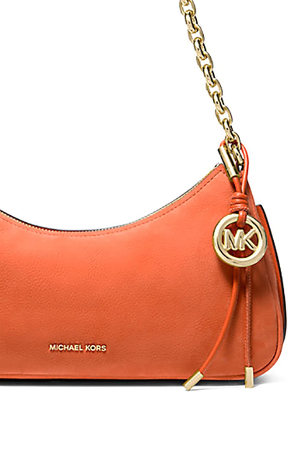 MICHAEL KORS ΤΣΑΝΤΑΚΙ ΩΜΟΥ NOLITA METAΛΛΙΚΟ LOGO ΠΟΡΤΟΚΑΛΙ