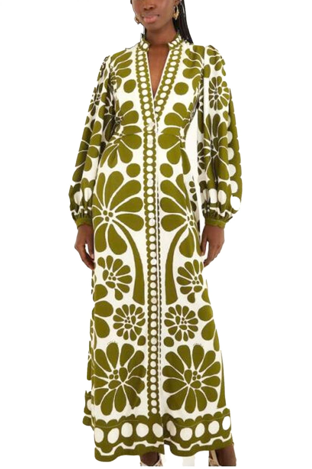 FARM RIO ΦΟΡΕΜΑ ΜΑΧΙ PALERMO GREEN ΚΟΥΜΠΙΑ ΕΚΡΟΥ-ΧΑΚΙ