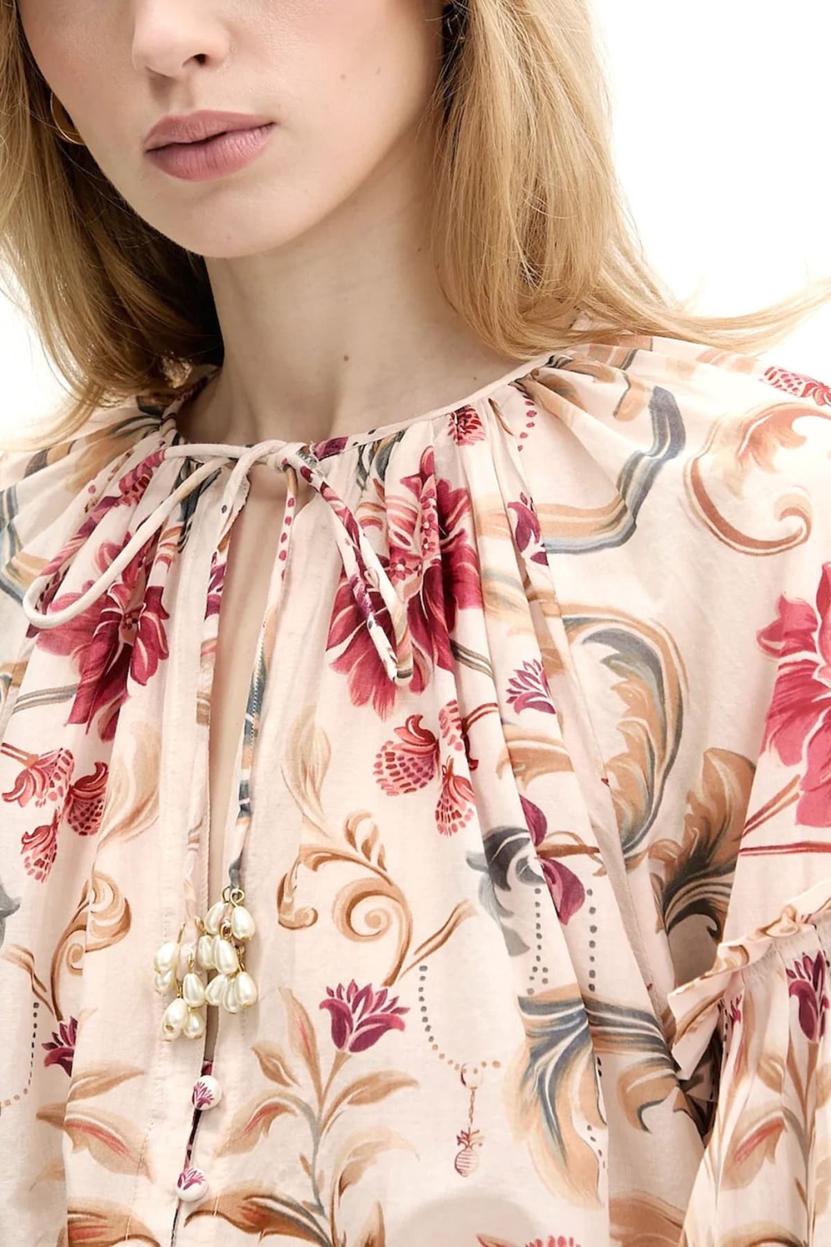 FARM RIO ΜΠΛΟΥΖΑ ROYAL GARDEN SAND ΔΕΣΙΜΟ ΛΑΙΜΟ ΕΚΡΟΥ