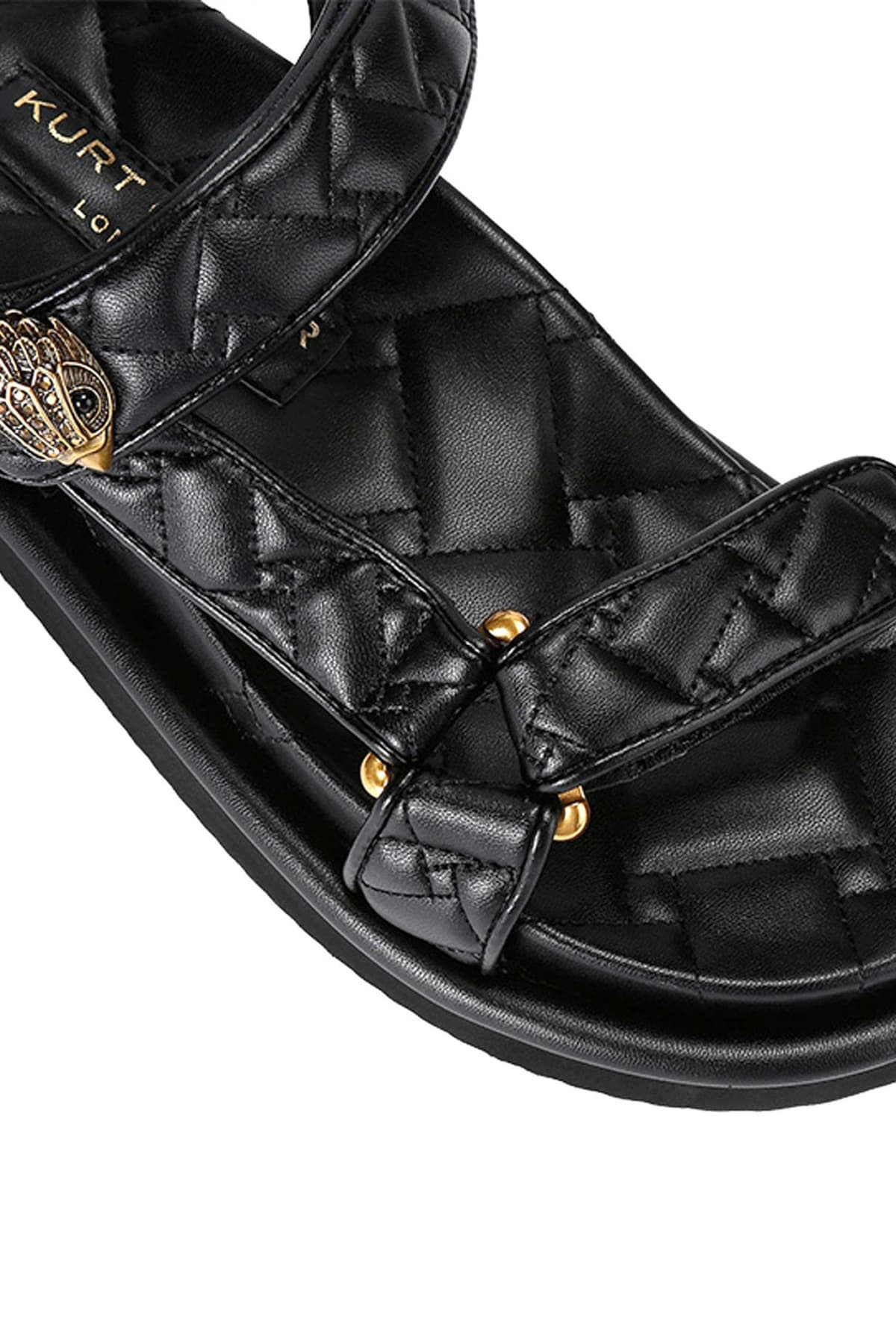 KURT GEIGER ΠΑΠΟΥΤΣΙΑ ΠΕΔΙΛΑ ΟRSON SANDAL ΚΑΠΙΤΟΝΕ LOGO MAYΡΟ