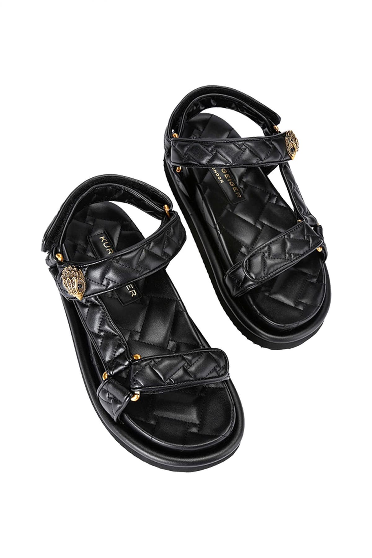 KURT GEIGER ΠΑΠΟΥΤΣΙΑ ΠΕΔΙΛΑ ΟRSON SANDAL ΚΑΠΙΤΟΝΕ LOGO MAYΡΟ