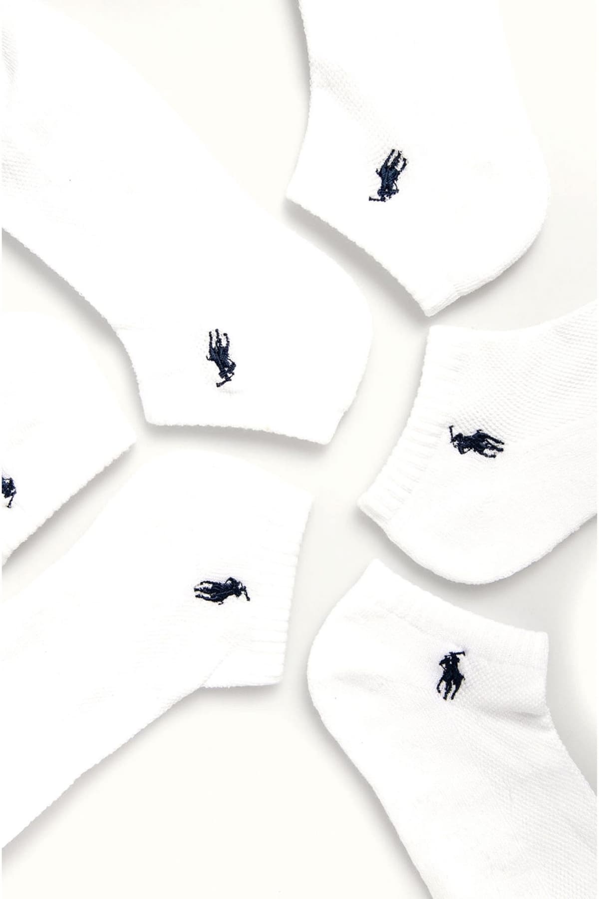 RALPH LAUREN ΚΑΛΤΣΕΣ 6PAIRS LOGO ΛΕΥΚΟ