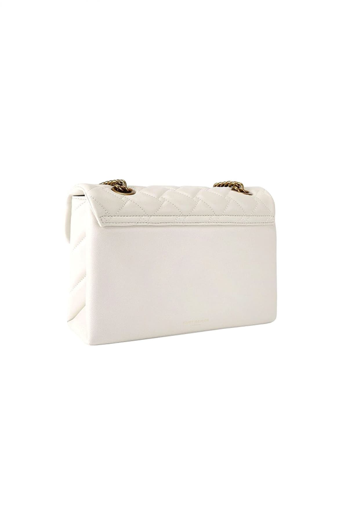 KURT GEIGER ΤΣΑΝΤΑ CROSSBODY/ΩΜΟΥ LEATHER KENSINGTON ΒΑG KAΠΙΤΟΝΕ AΛΥΣΙΔΑ LOGO ΜΠΕΖ