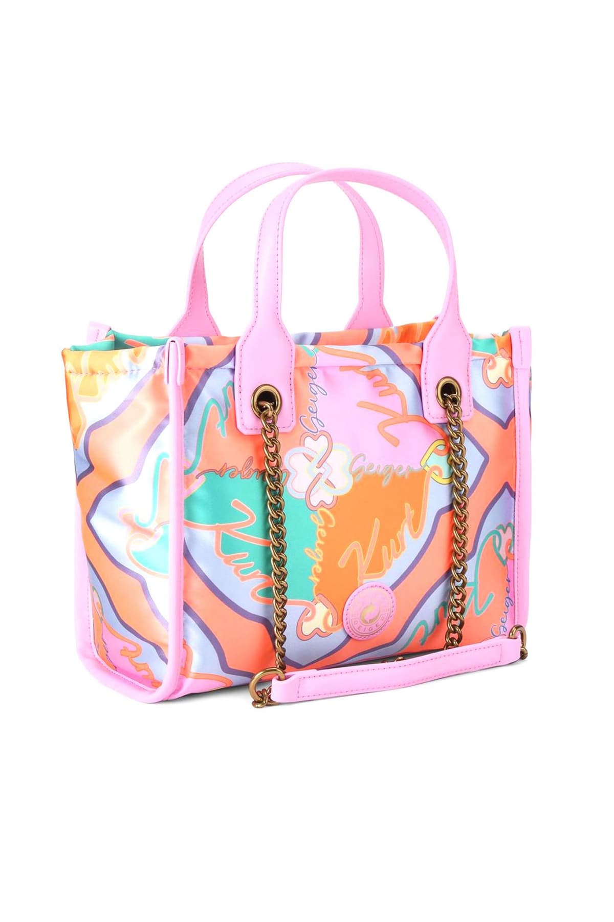 KURT GEIGER TΣΑΝΤΑ ΩΜΟΥ HOXTON SM SHOPPER ΣΧΕΔΙΑ LOGO ΠΟΛΥΧΡΩΜΟ