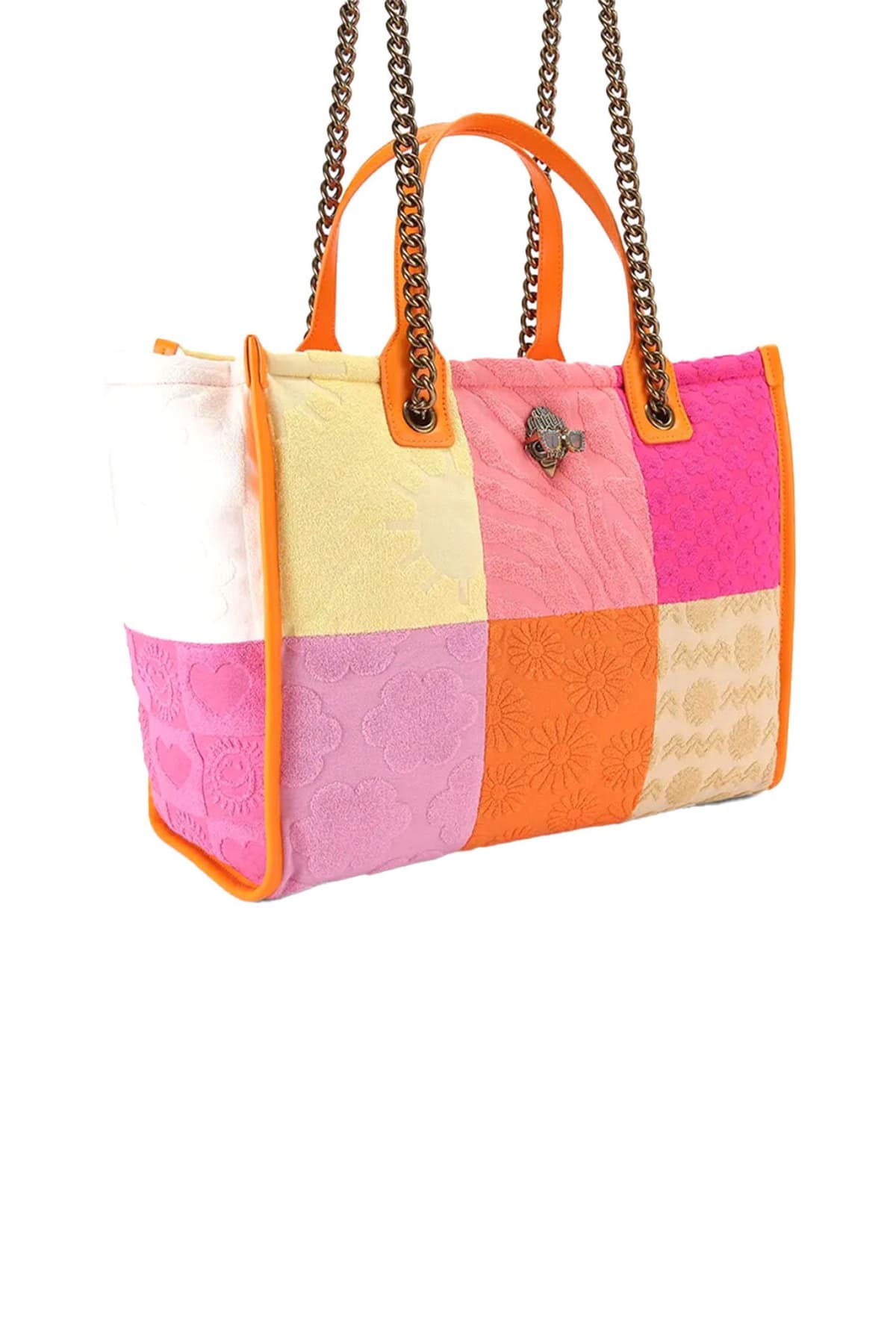 KURT GEIGER TΣΑΝΤΑ ΩΜΟΥ HOXTON SM SHOPPER ΑΛΥΣΙΔΑ ΑΝΑΓΛΥΦΑ ΣΧΕΔΙΑ LOGO ΠΟΛΥΧΡΩΜΟ