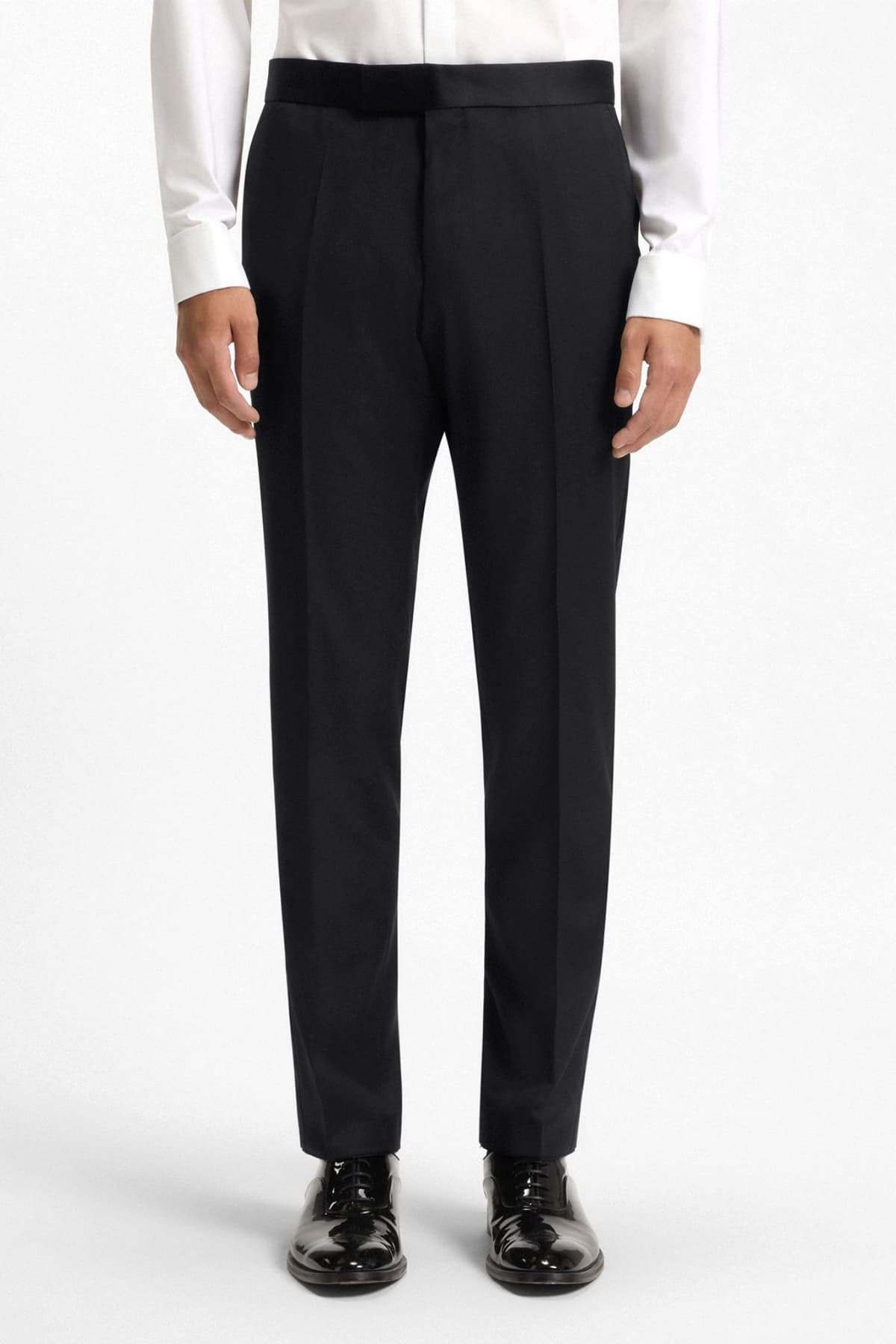 BOSS ΠΑΝΤΕΛΟΝΙ ΚΟΥΣΤΟΥΜΙΟΥ SLIM FIT H-GENIUS-TUX-B1 ΜΑΥΡΟ