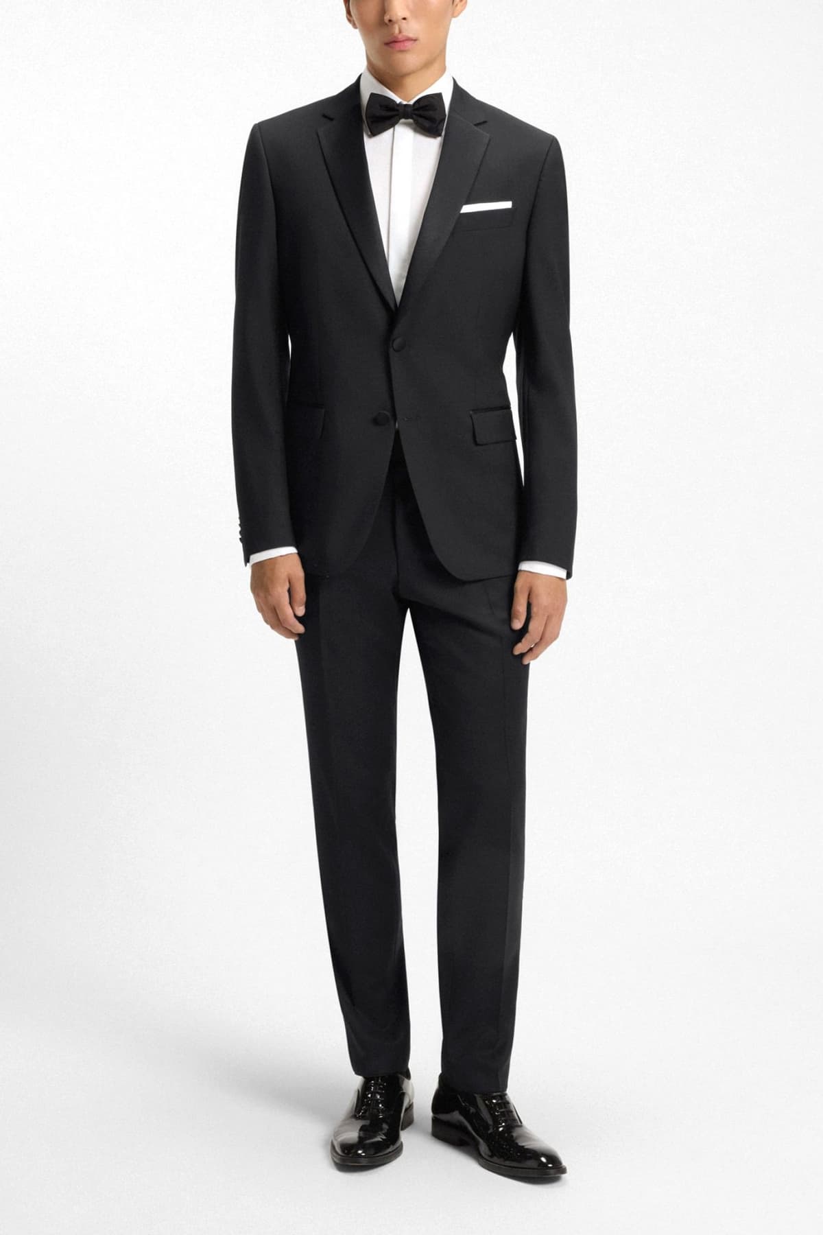 BOSS ΠΑΝΤΕΛΟΝΙ ΚΟΥΣΤΟΥΜΙΟΥ SLIM FIT H-GENIUS-TUX-B1 ΜΑΥΡΟ
