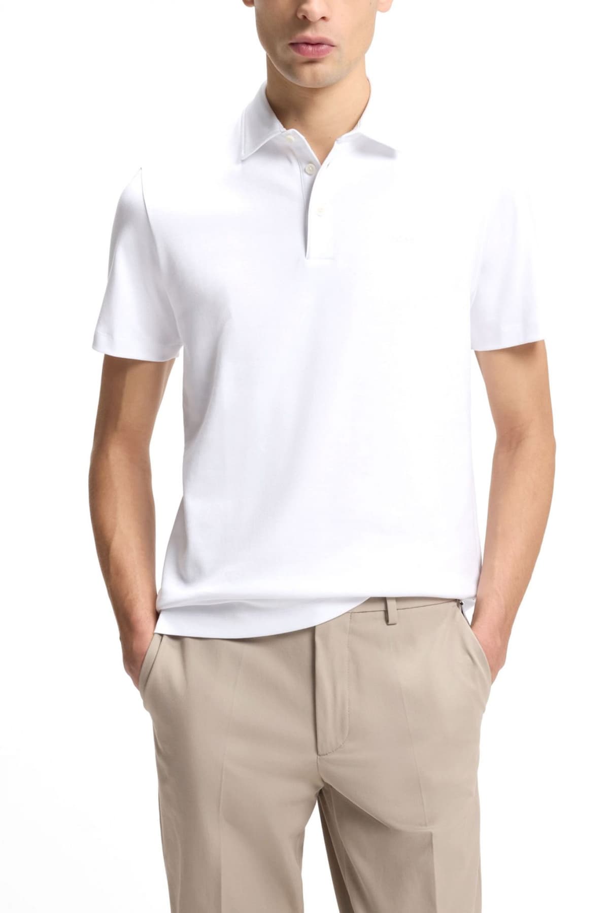 BOSS POLO SLIM FIT PALOSH 30 ΛΕΥΚΟ