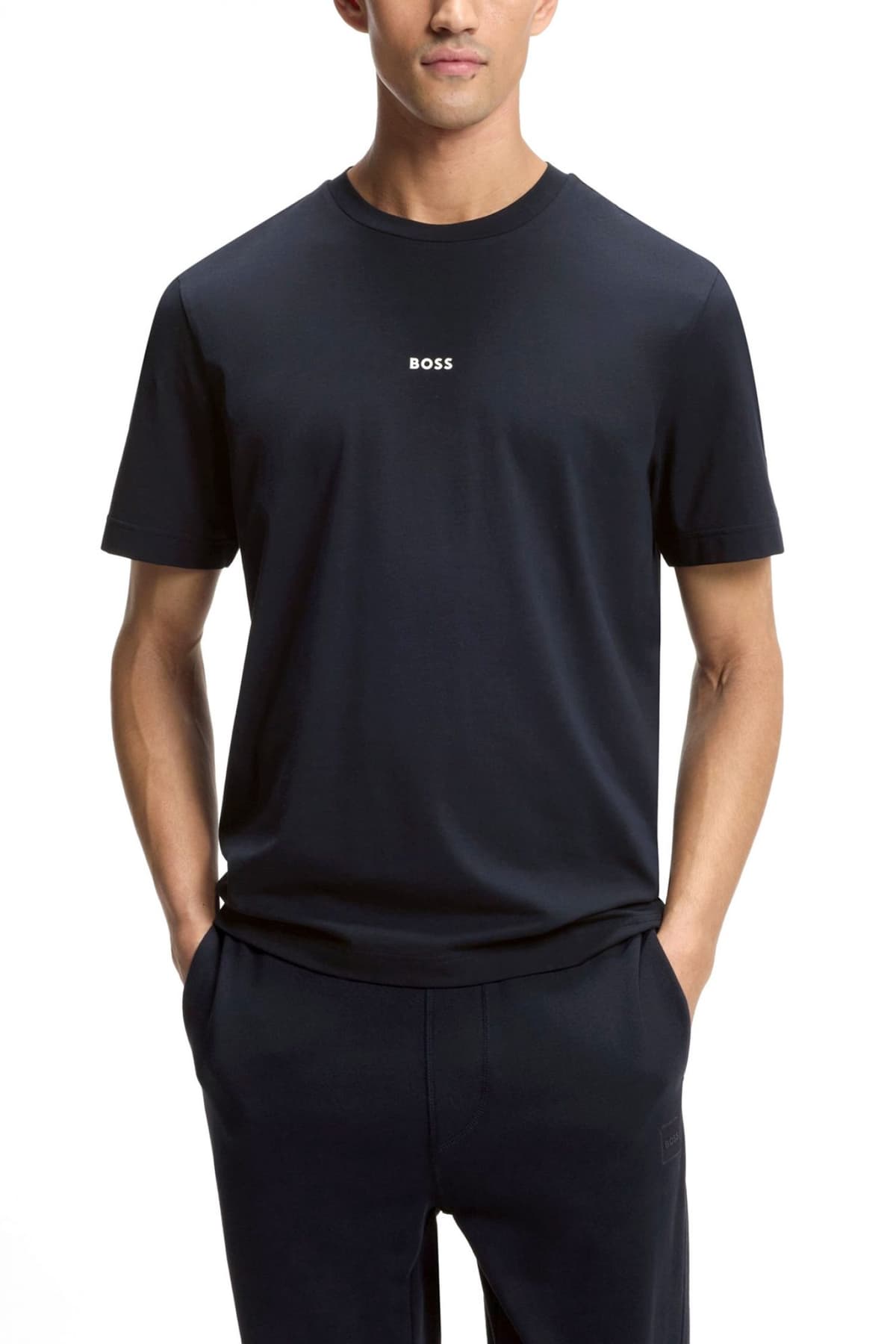 BOSS CASUAL T-SHIRT TCHUP ΜΠΛΕ