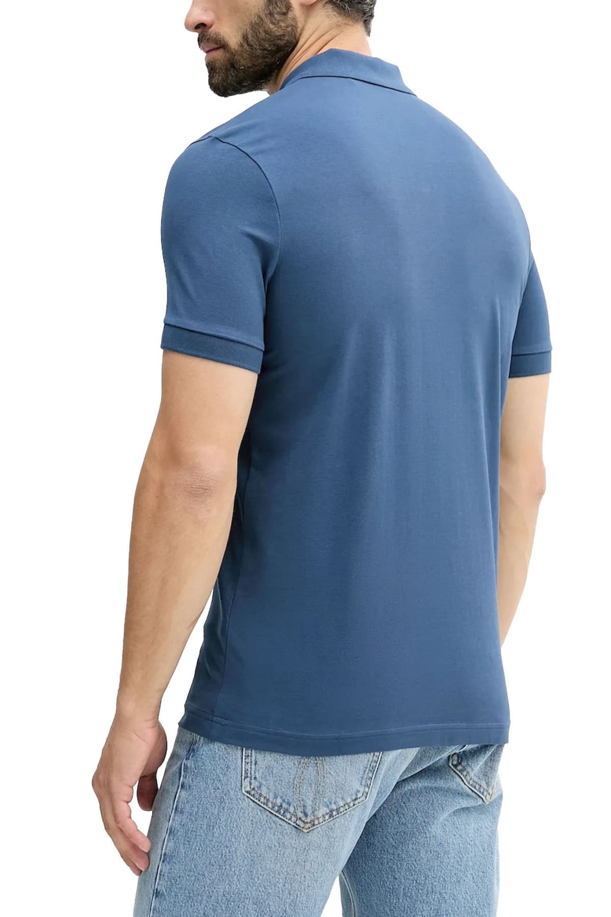 BOSS CASUAL POLO SLIM FIT PASSENGER ΡΑΦ ΜΠΛΕ