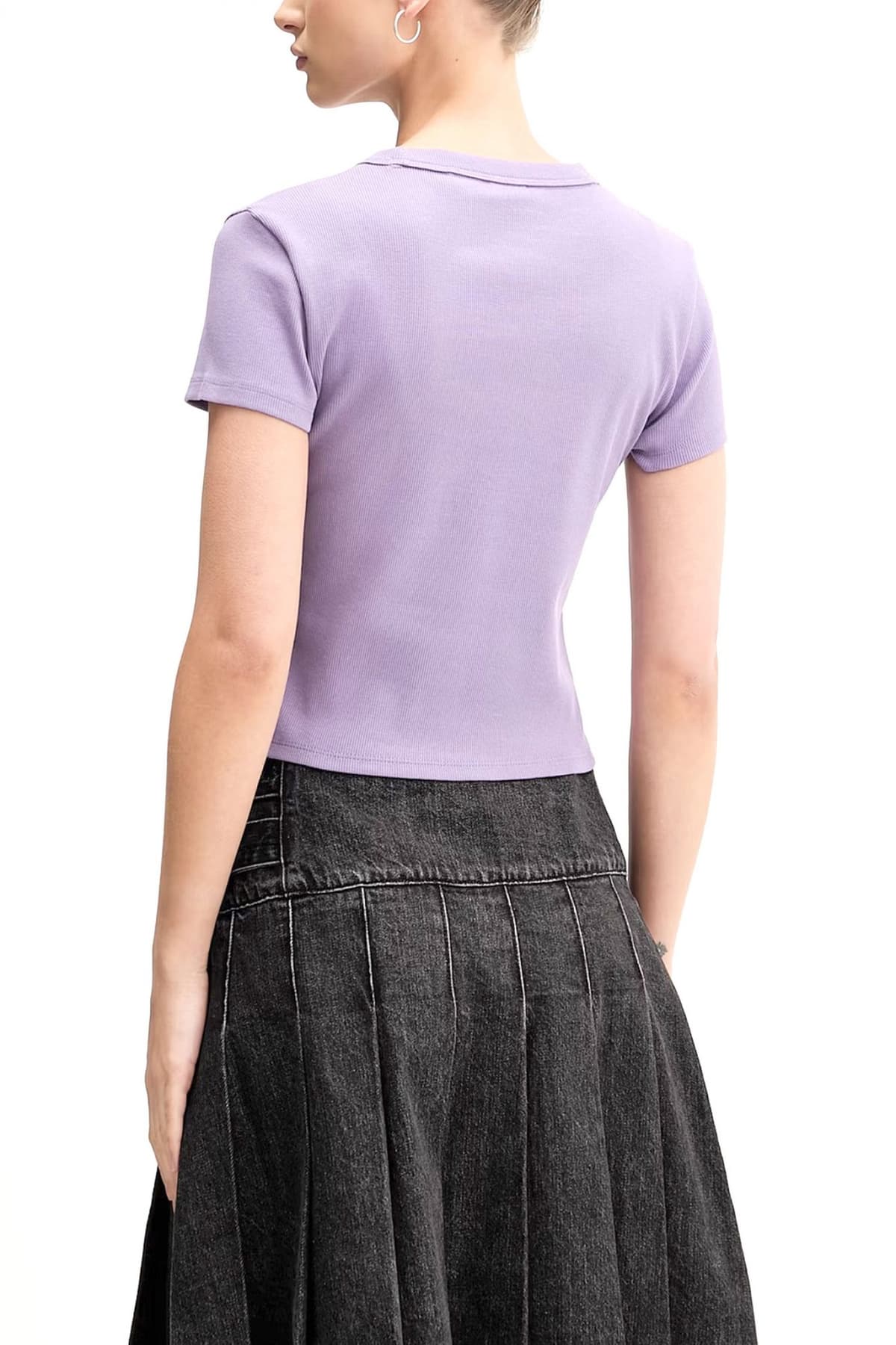 HUGO BLUE T-SHIRT BABY TEE_B JERSEY ΜΩΒ