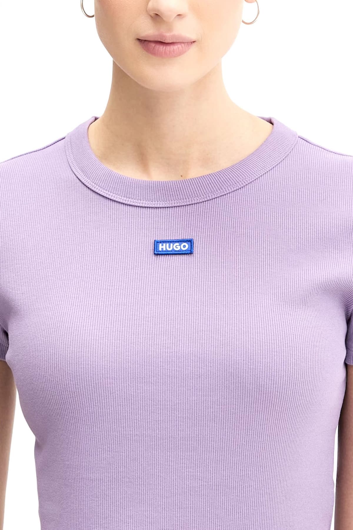 HUGO BLUE T-SHIRT BABY TEE_B JERSEY ΜΩΒ