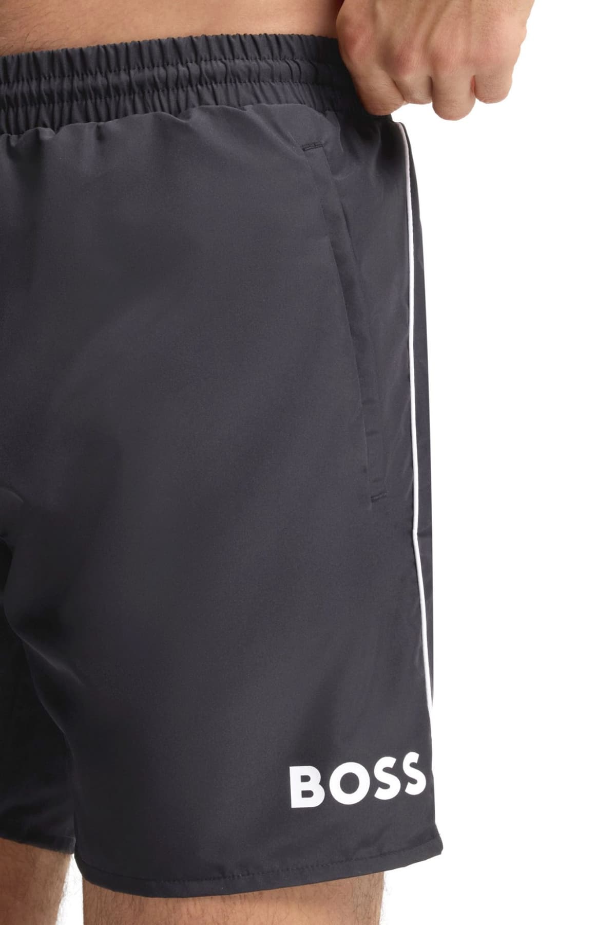 BOSS BEACHWEAR ΜΑΓΙΩ STARFISH ΜΑΥΡΟ